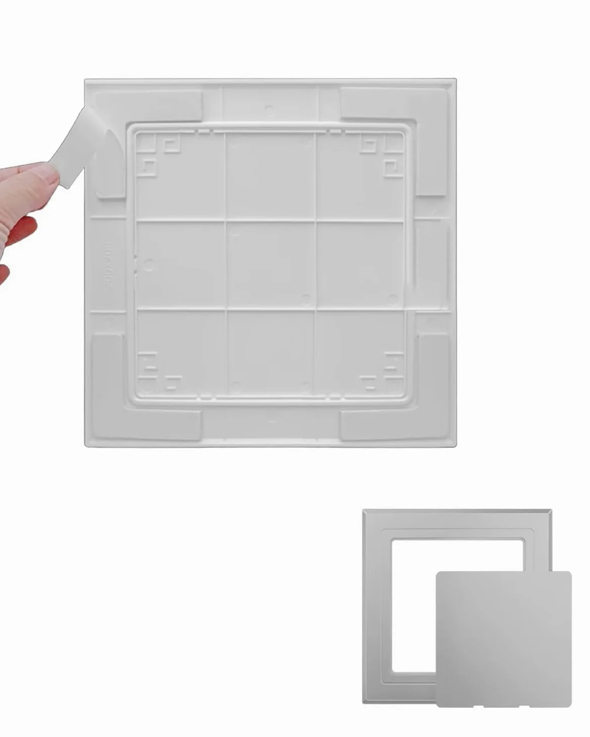 Plastikowy panel dostępowy, klej do płyt kartonowo-gipsowych, drzwi wejściowe, gładki otwór powierzchni na strych i skrzynkę elektryczną, łatwy montaż, idealny do remontu domu