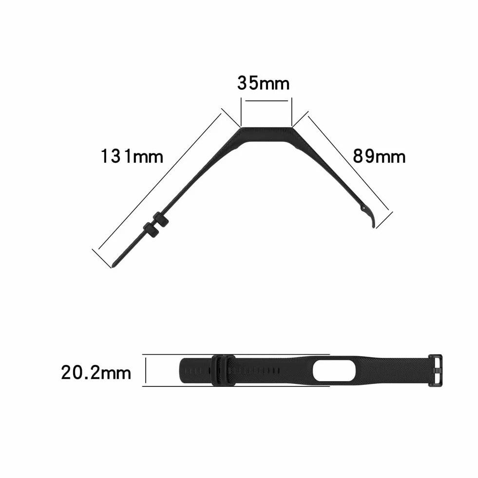 Pasek kompatybilny z Garmin vivosmart 5, silikonowy sportowy wymienny