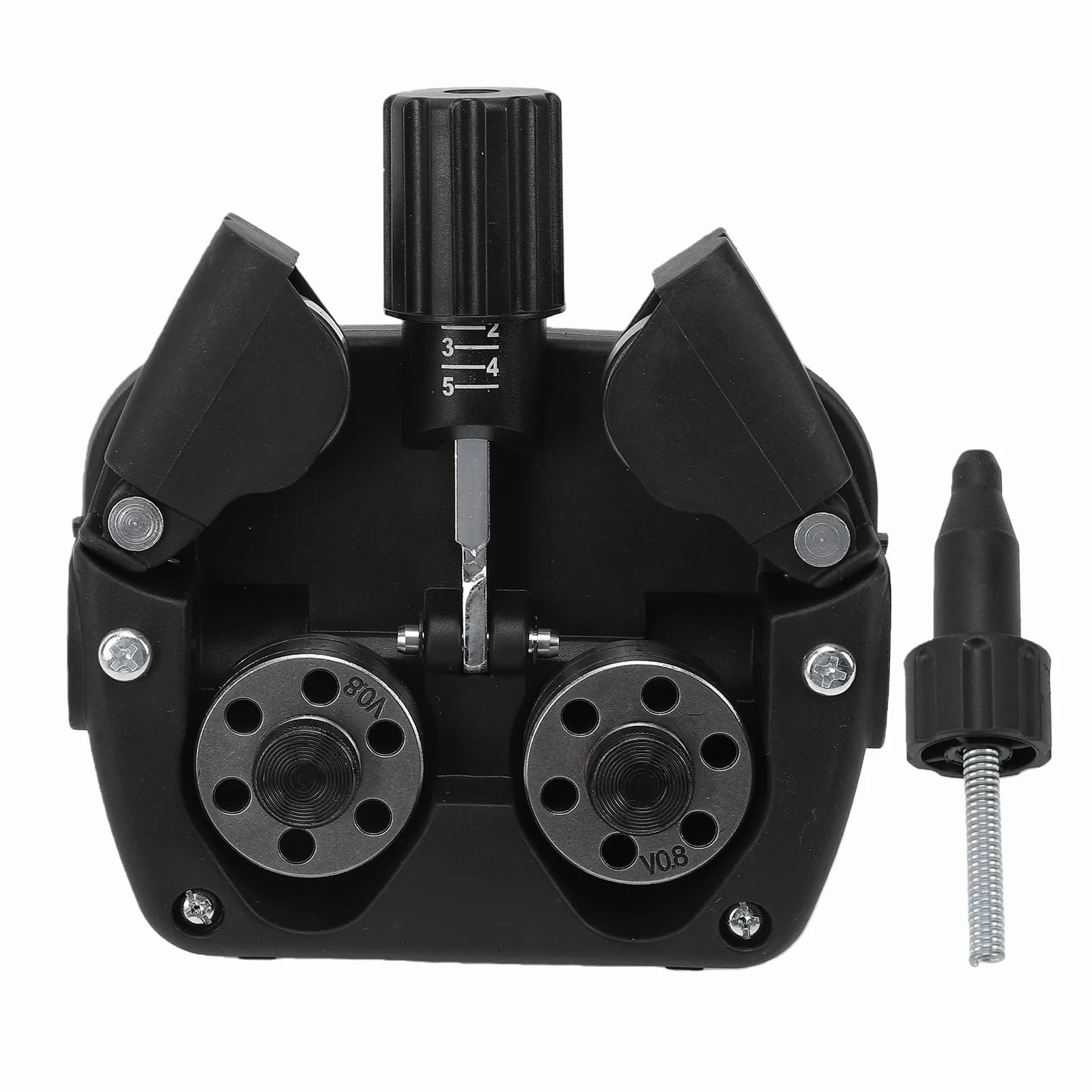 Eujgoov MIG Spawacz 40W Silnik Podawania Drutu 1.5A 2-18m/min 4 Rolki Podajnika Drutu do 0.8-1.0mm, z Systemem Podawania Metalu 5KG do Półautomatycznych Maszyn Spawalniczych