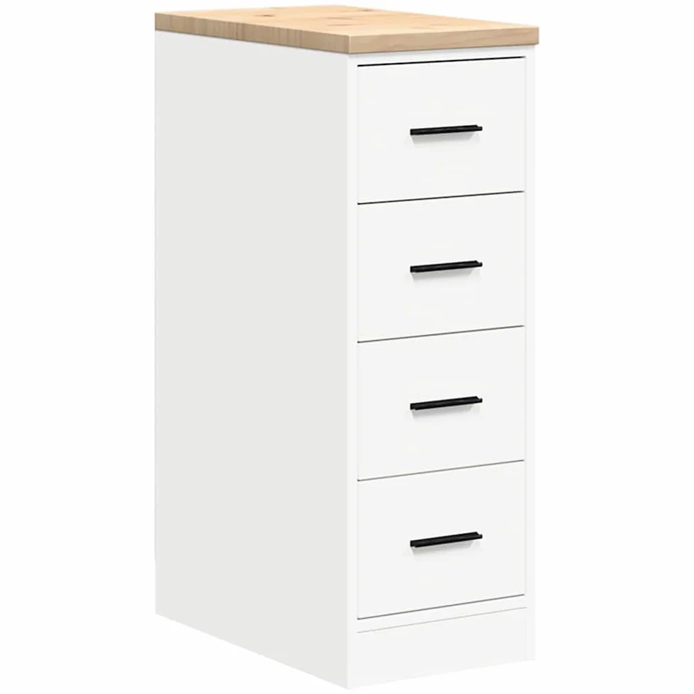 vidaXL Garażowa szafka do przechowywania Biała 30x51x85 cm