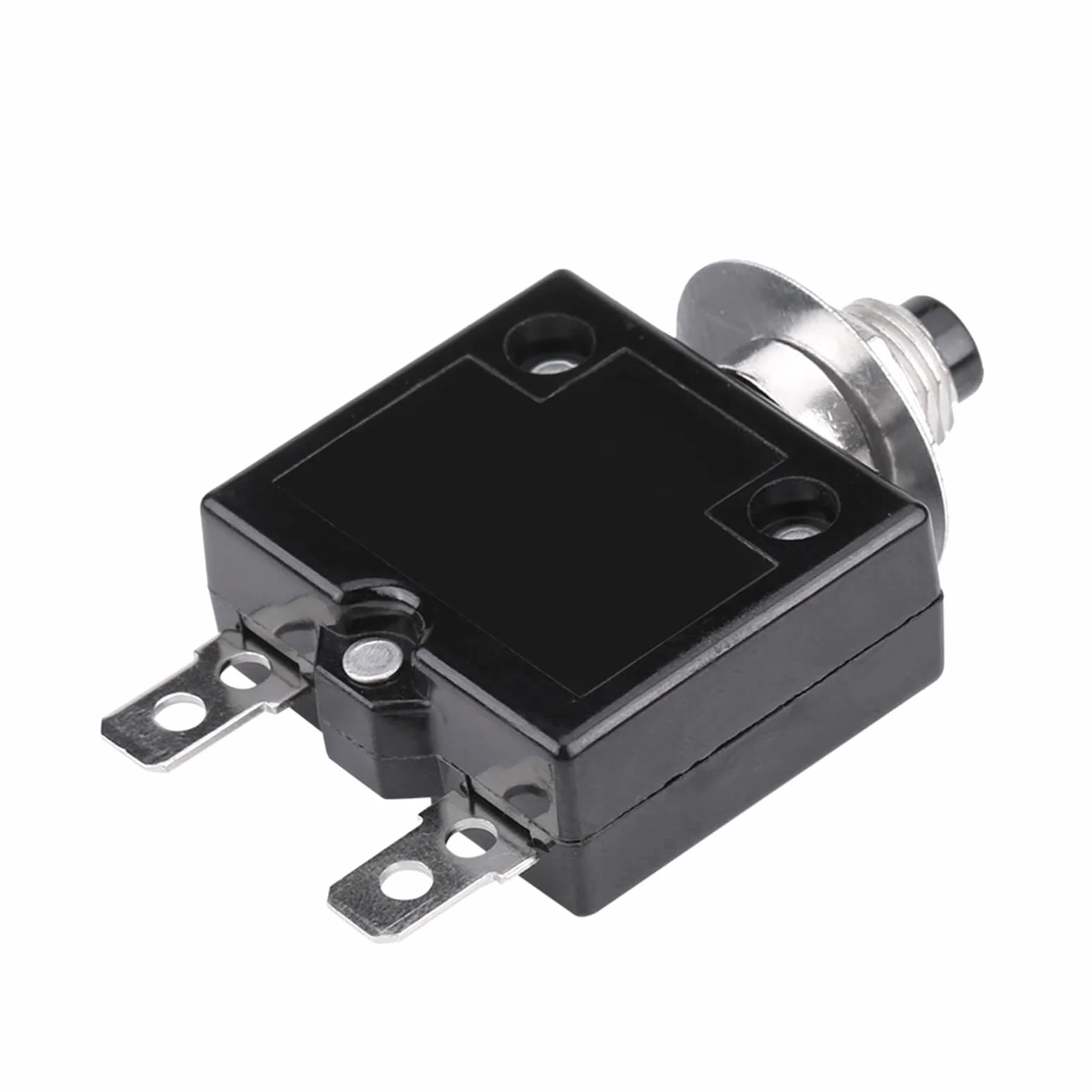 Ejoyous Ręczny Reset Wyłącznik Termiczny Plastikowy Metalowy Wyłącznik Nadprądowy DC 50 V AC 125 V Zabezpieczenie Przed Przeciążeniem Kompaktowy Bezpiecznik Resetowalny do zastosowań Motoryzacyjnych