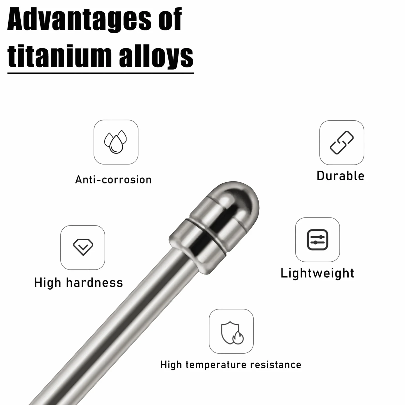 2-pak końcówek ze stopu tytanu do Samsung Galaxy Tab S9 S7 S8 S22 S23 Ultra rysik