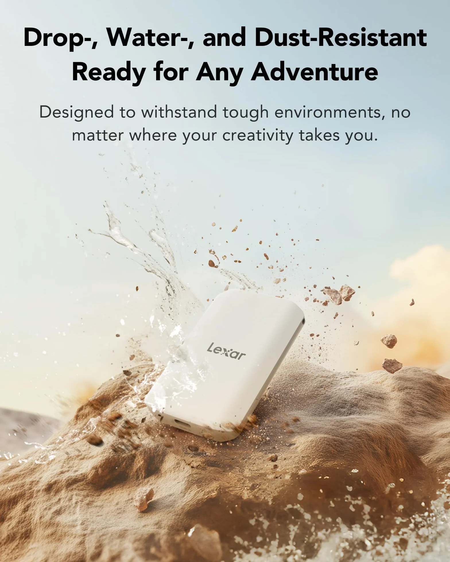 Lexar ES5 Przenośny dysk SSD 4 TB USB 3.2 2000 MB/s IP65 Magsafe Apple ProRes 4K Samsung S25 8K