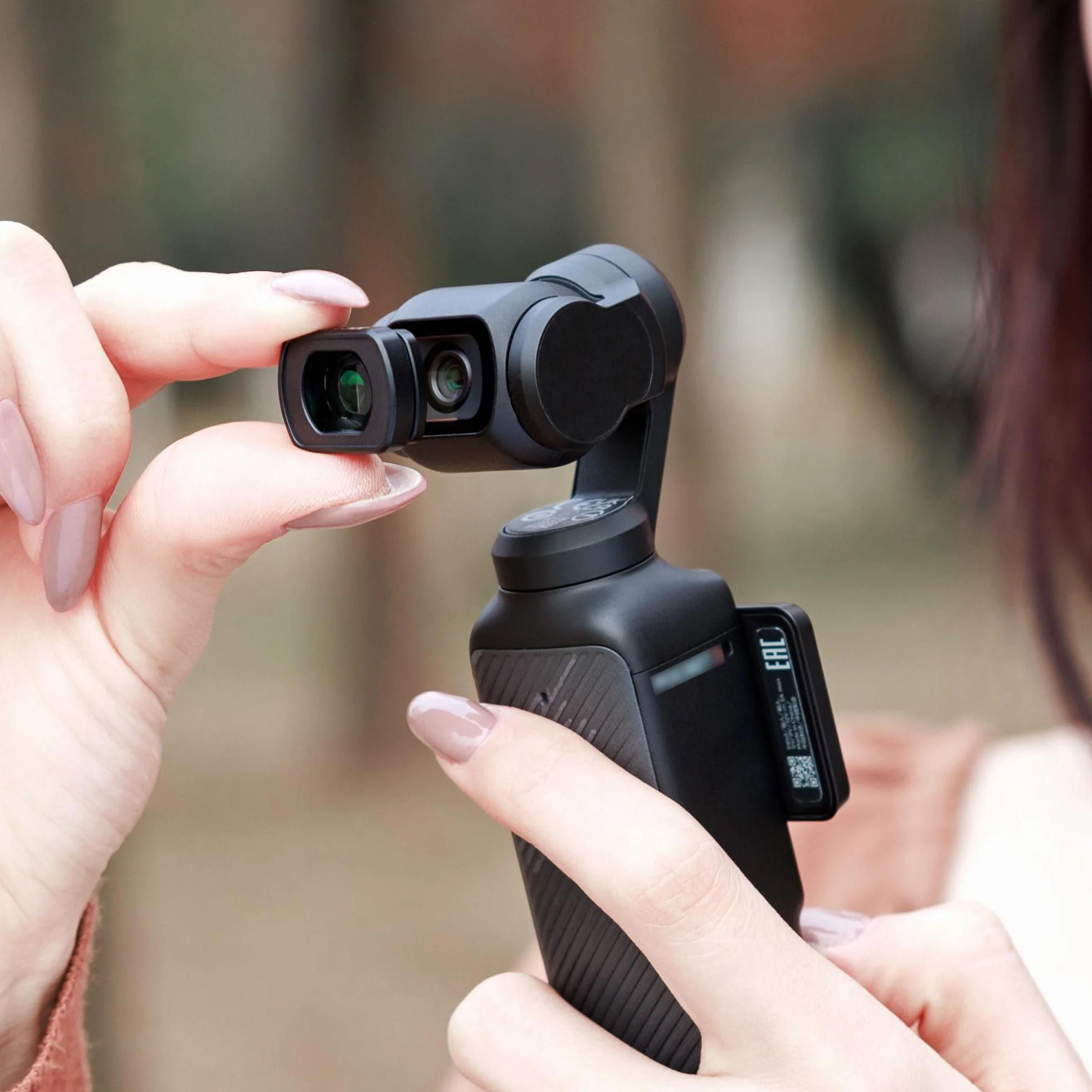 JJC Szerokokątny obiektyw kompatybilny z DJI Osmo Pocket 3, wielowarstwowy filtr magnetyczny 0,72x bez winietowania, akcesoria do aparatu akcji Pocket3