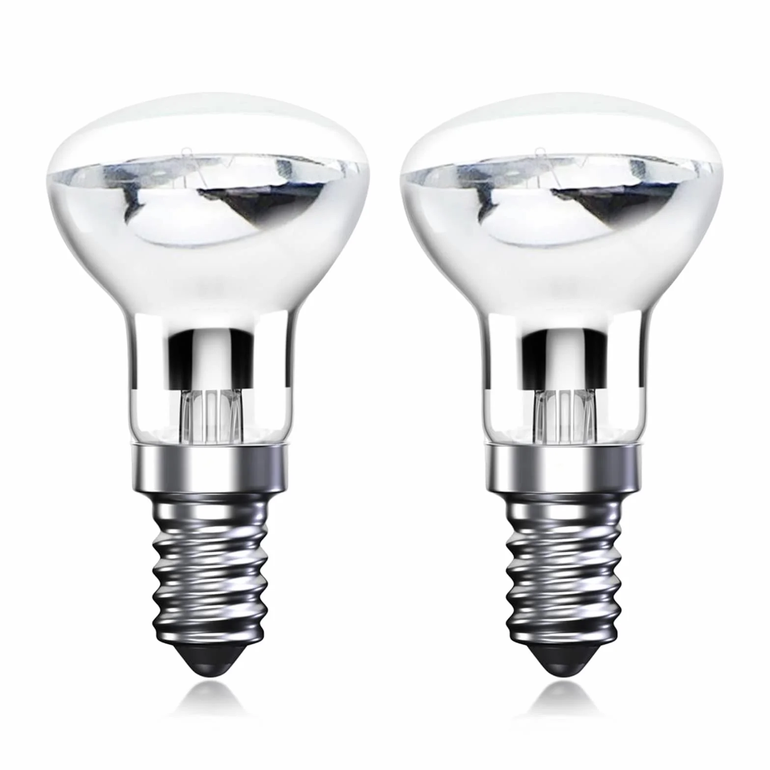 Klarlight R39 E14 żarówki lawowe 30 W, mała śruba Edisona SES reflektor punktowy żarówki lawowe, ciepła biel 2800 K, energooszczędne żarówki halogenowe R39, ściemniane (2 sztuki)