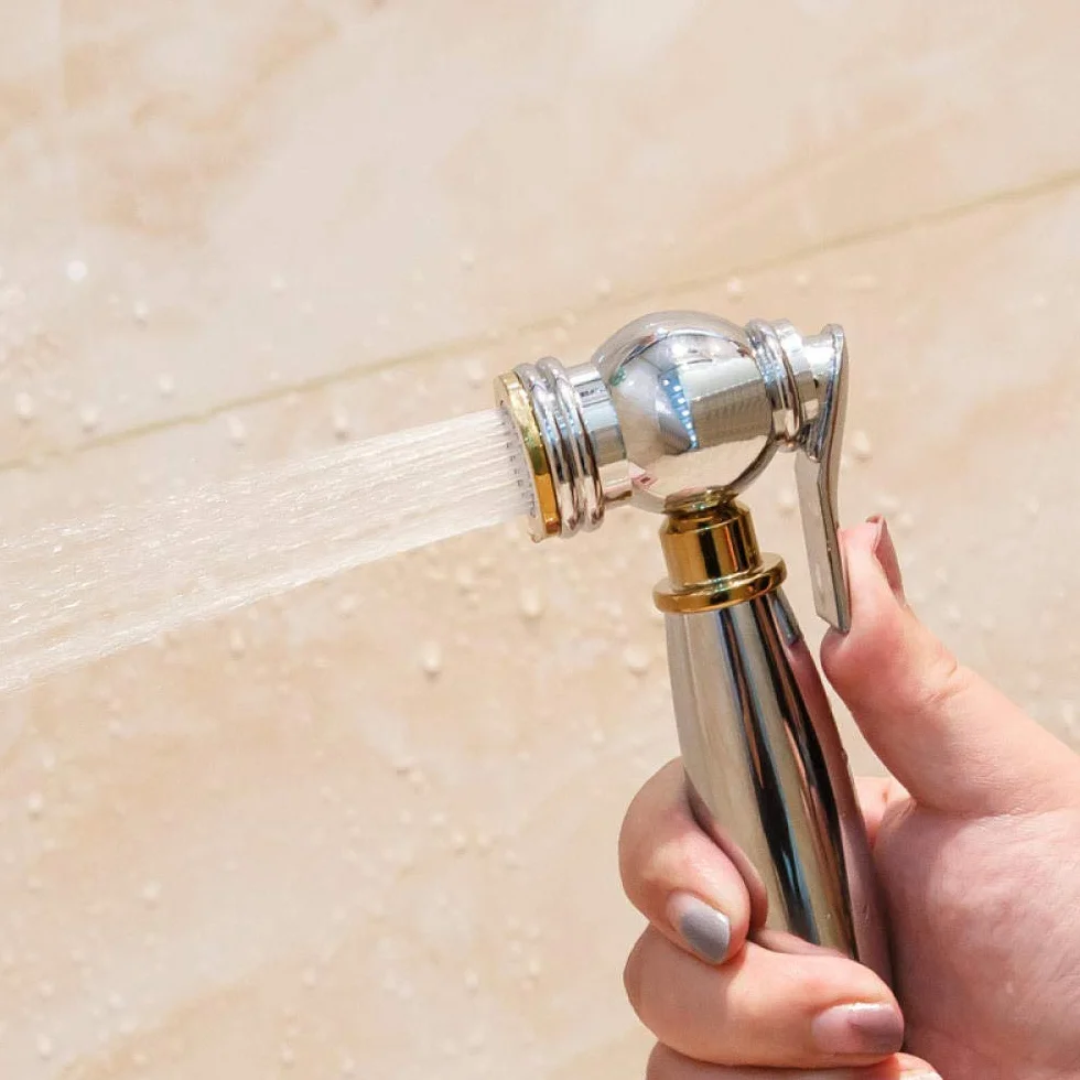 Do higieny osobistej czyszczenie toalet dla zwierząt domowych ścierka do kąpieli pieluchy Mop basen-Bidet głowica natryskowa Bidet Booster pistolet do toalety czyszczenie tyłek opryskiwacz