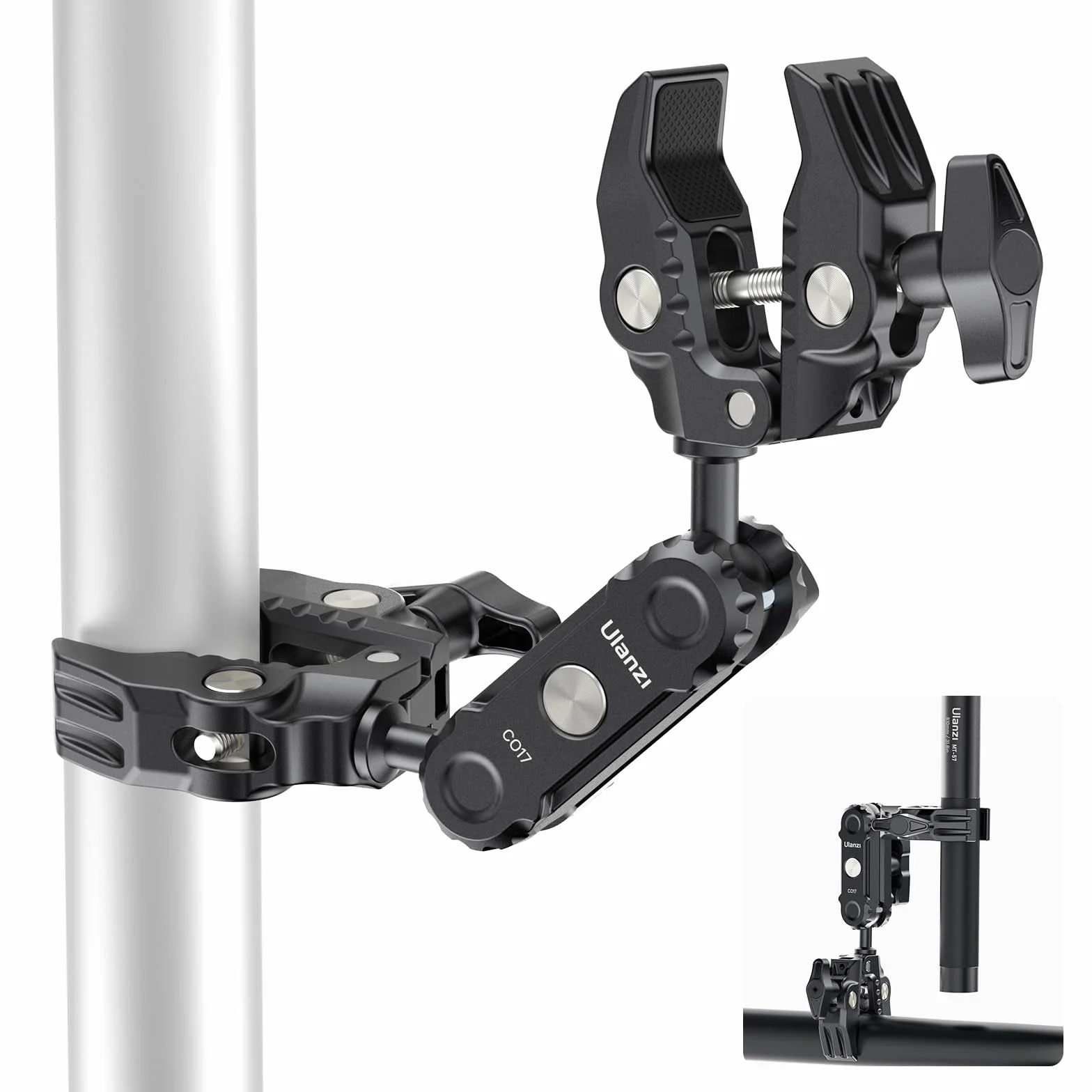 ULANZI Super Clamp Dual Head Uchwyt zaciskowy do aparatu