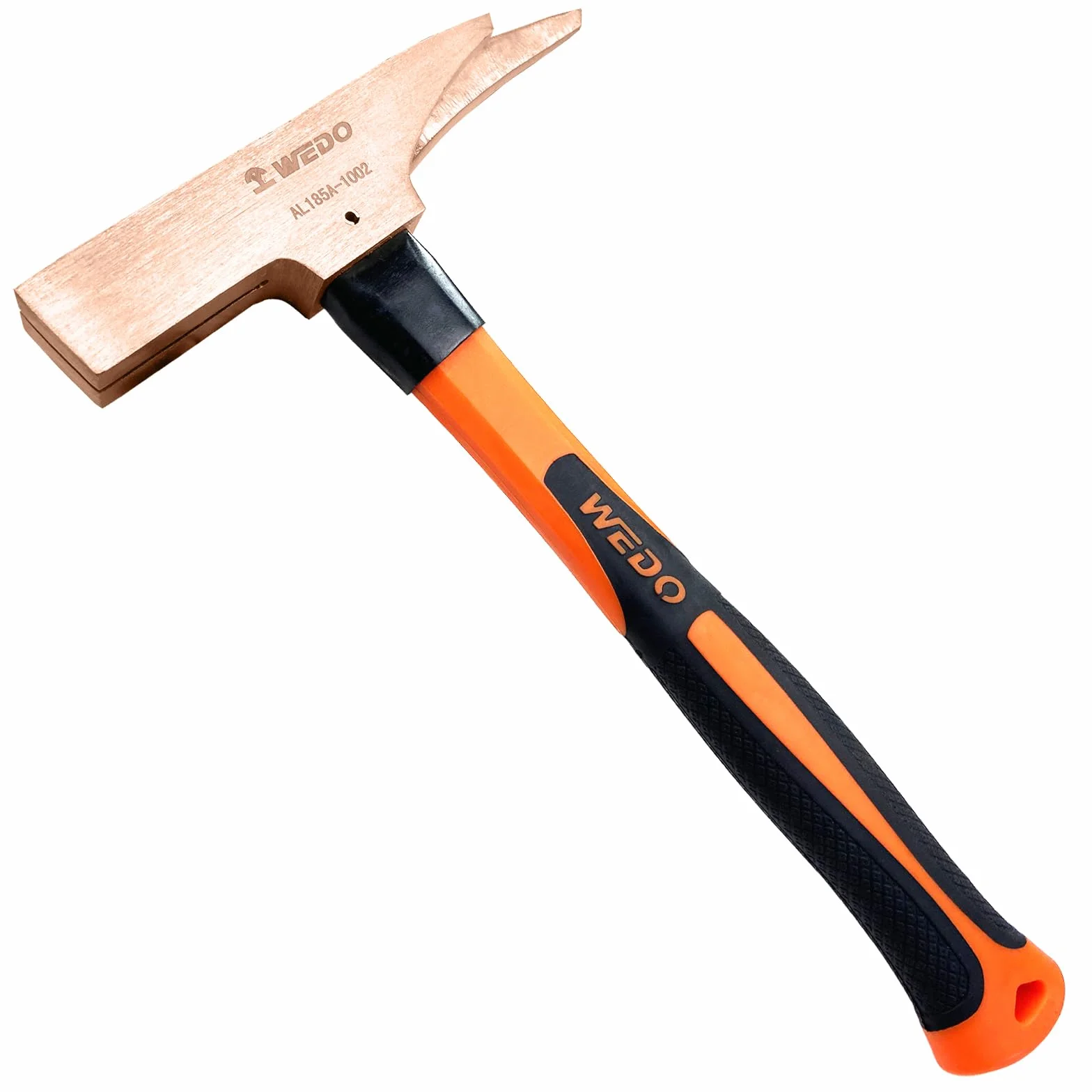 WEDO Młotek stolarski nieparkingowy, bez iskier, miedź berylowa, niemagnetyczna, standard DIN, certyfikat BAM i FM, 600 g x 330 mm