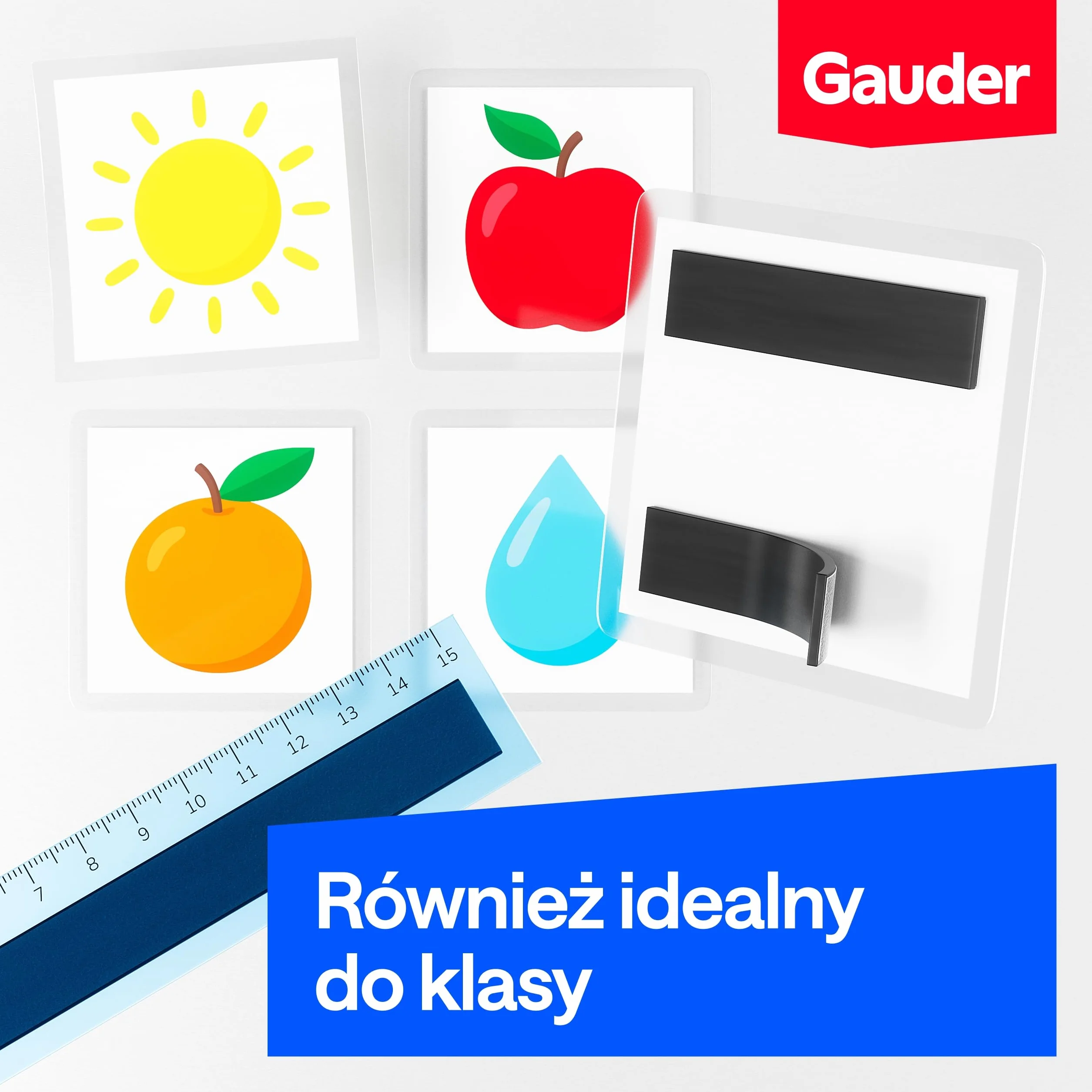 GAUDER Taśma Magnetyczna Samoprzylepna Mocna - Magnetyczny Pasek do Cięcia o Wysokiej Przyczepności - Taśma z Mocnym Klejem (3 m x 15 mm)