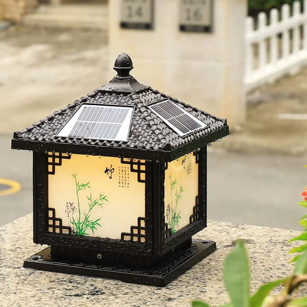 Oświetlenie Zewnętrzne Słupków, Zewnętrzne Lampy Solarne Na Słupki, Wodoodporna Lampa Led Na Słupki Do Ogrodzeń, Tarasów Lub Ogrodów, Pasująca Do Słupków Drewnianych 4X4, 6X6 Ze Szkłem Aluminiowym, Cz