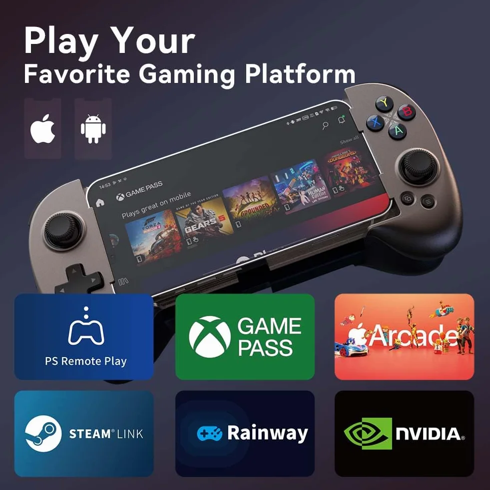 ShanWan Mobilny kontroler do gier Bluetooth Android iOS iPhone15 PS Remote Gaming Xbox Cloud Steam Link