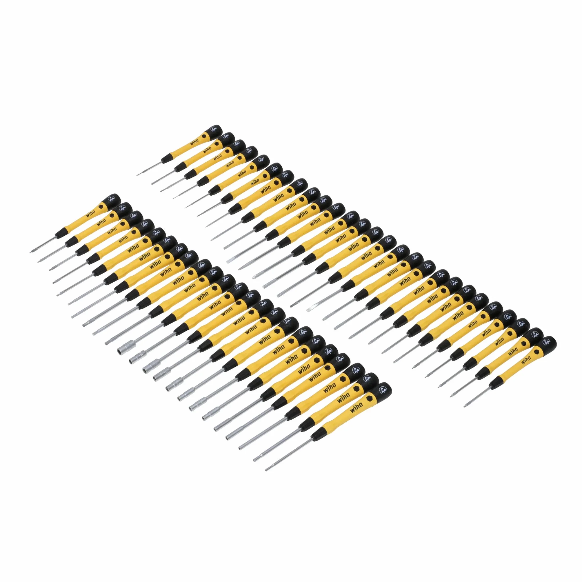 Wiha 92093 50-częściowy zestaw wkrętaków precyzyjnych PicoFinish Master Techcian's ESD