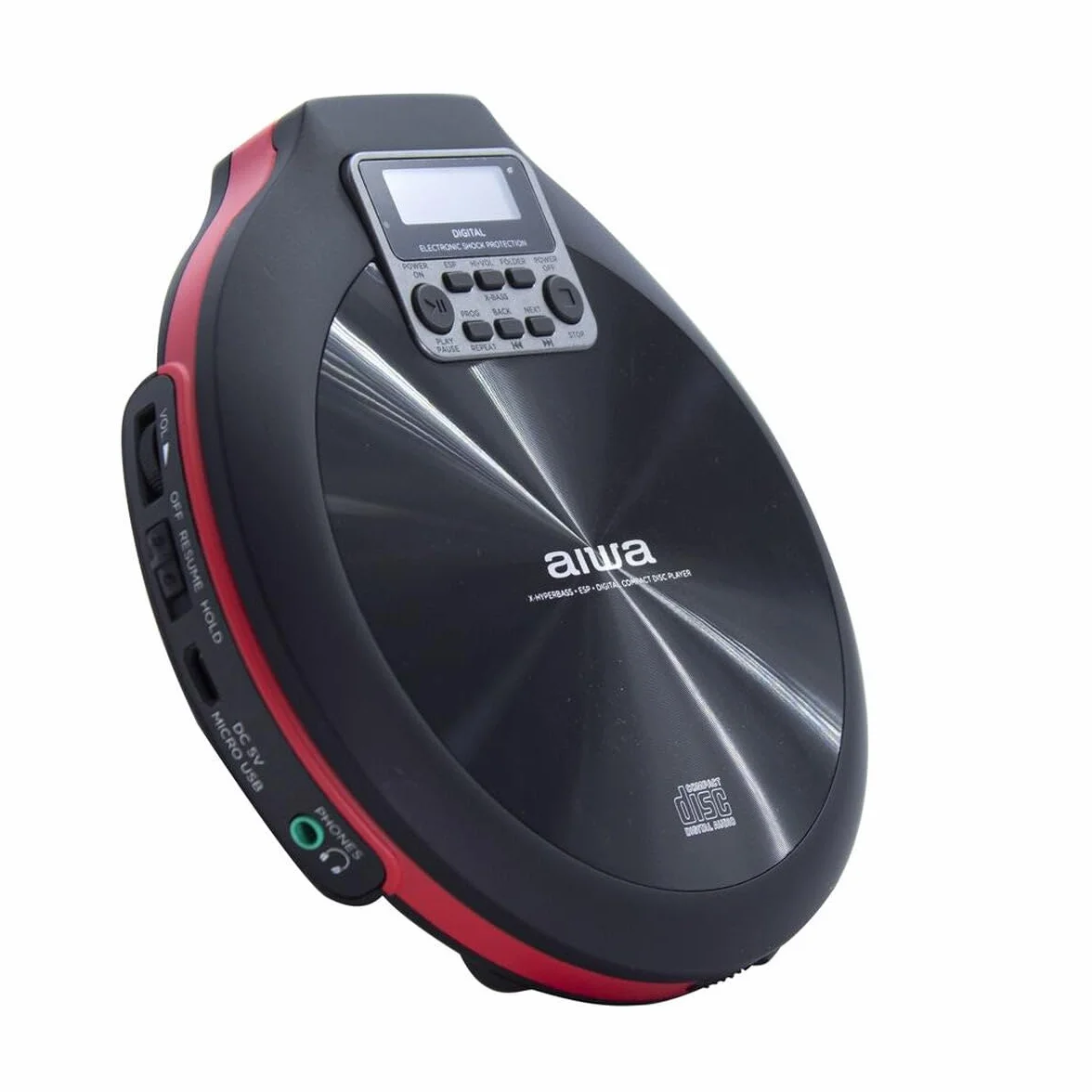 AIWA PCD-810RD Przenośny Odtwarzacz CD/CD-R/RW/MP3 z Anti Shock