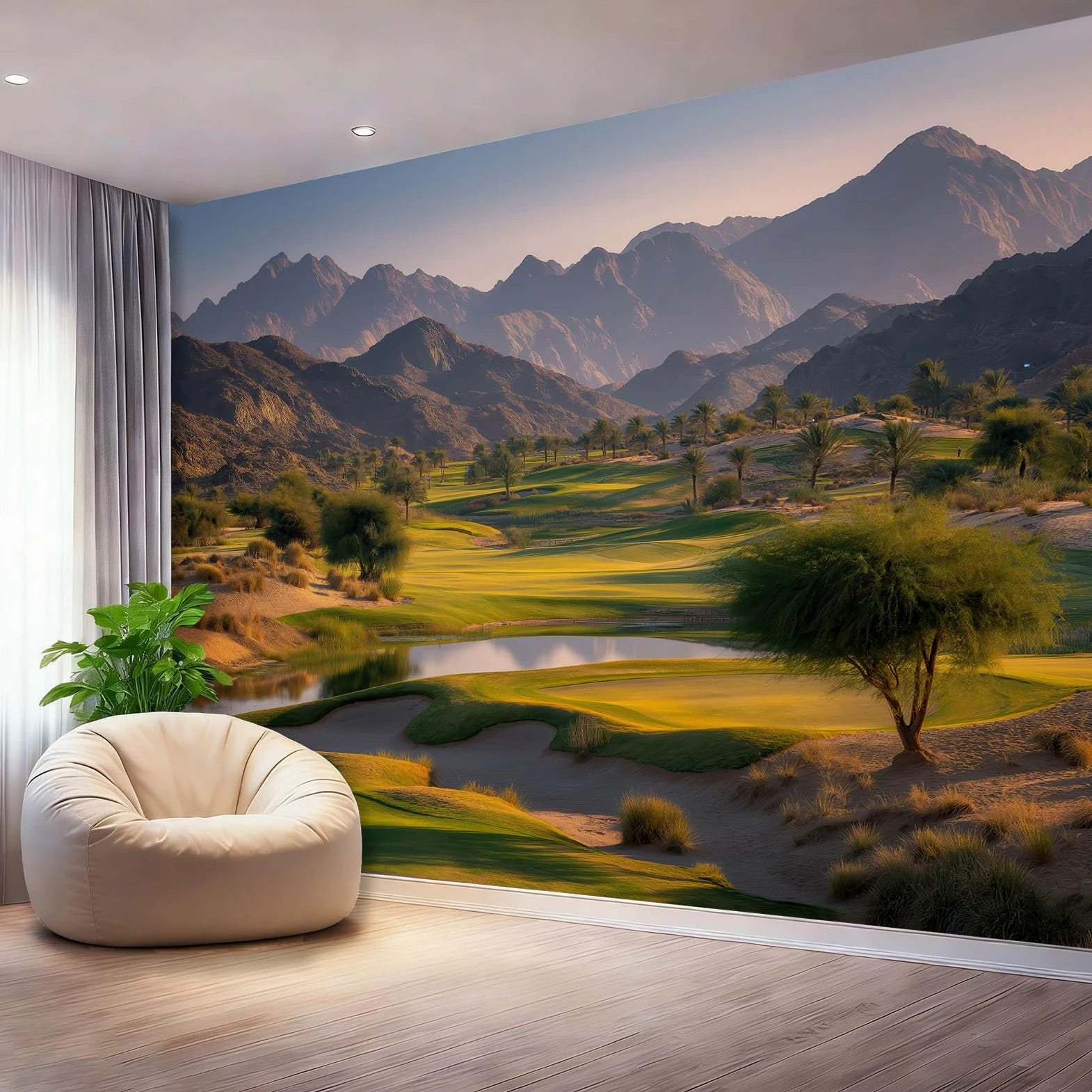 Fototapeta Natura Góry łąki Drzewo Tapeta Fototapety Zielony Plakat Fotograficzny Do Sypialni Salon Tv Ściana 400 x 280 cm