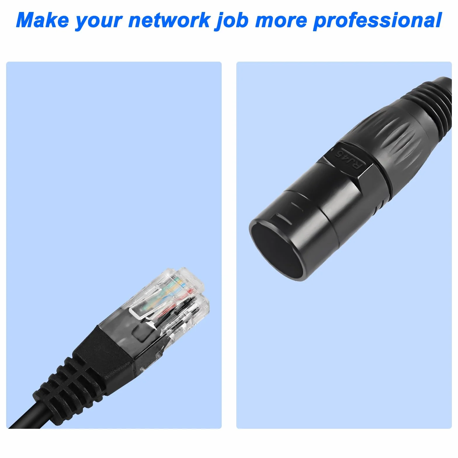 XMSJSIY RJ45 Ethercon wtyczka pokrywa metalowa Ethernet kabel ochrona kabla Ethernet kabel wodoszczelna wtyczka panel mocowanie ekranowane odporne na kurz do kat. 5/6-4 szt