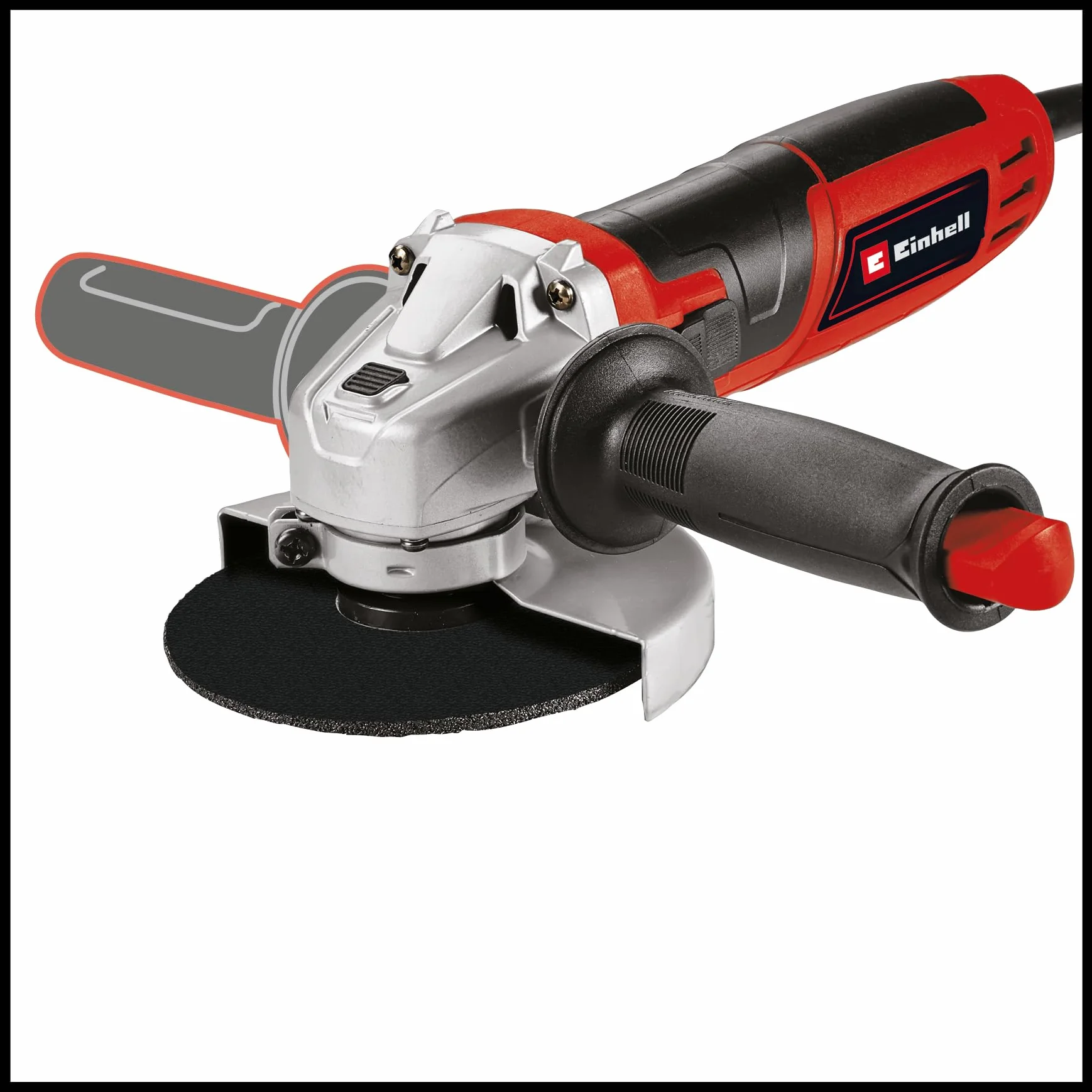 Einhell Szlifierka kątowa TC-AG 125/850 (850 W, 12 000 min-1, maks. gł. cięcia 28 mm, maks. średnica tarczy 125 mm, w tym 3 x tarcze tnące, 1x lamelowy talerz szlifierski i 1x torba Einhell Bag)