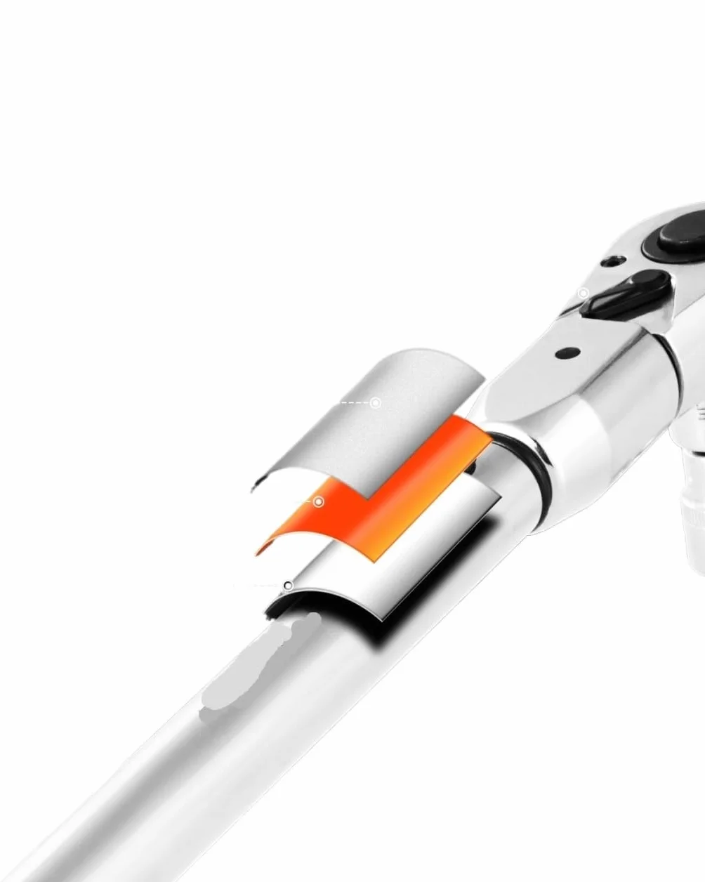Telescopic Ratchet Regulowany klucz dynamometryczny typu Click Napęd 1/2 cala 20–160 lbf-ft ​​Wagi dwukierunkowe i dwuzakresowe z adapterem mały klucz dynamometryczny