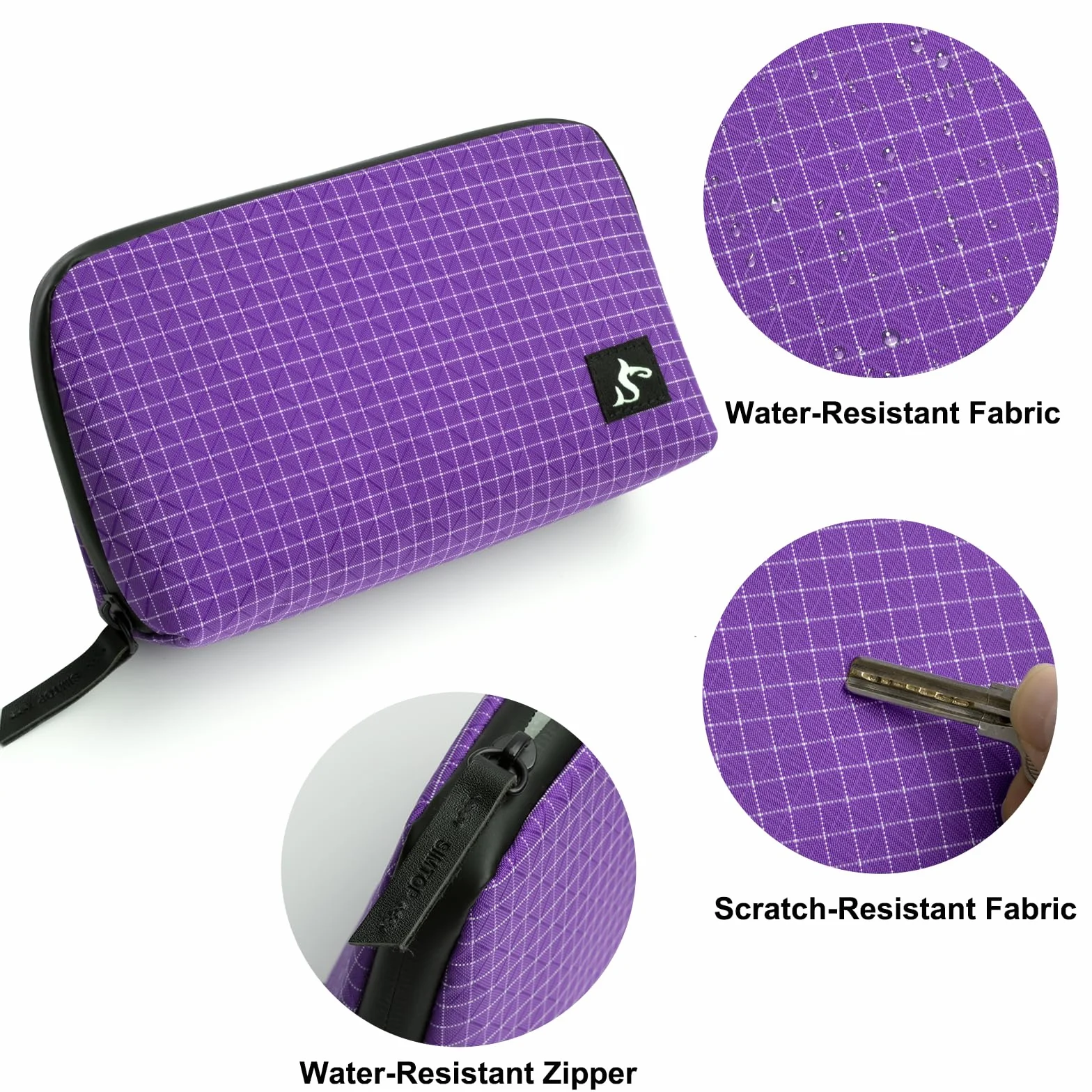 SIMTOP Torba na kable, mała, wodoodporna torba na kable, organizer do podróży, torba na elektronikę, organizer na ładowarki USB, myszy, ładowarki do telefonu, akcesoria do telefonu, powerbank