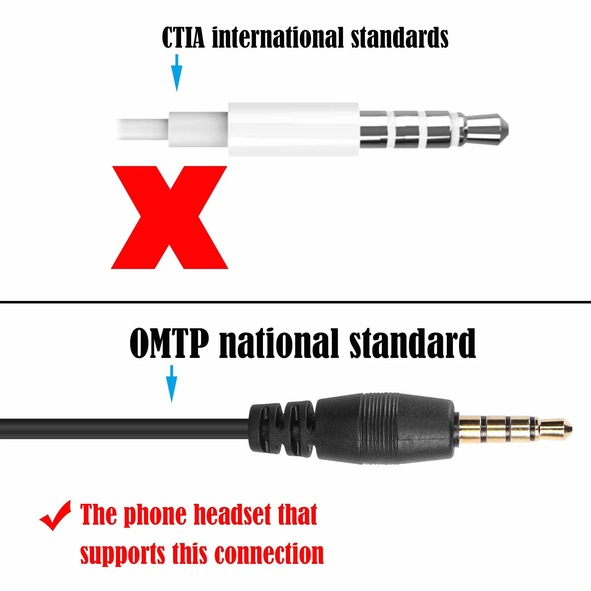 Kabel telefoniczny Cisco RJ9 4P4C na gniazdo audio 3,5 mm, stały do słuchawek