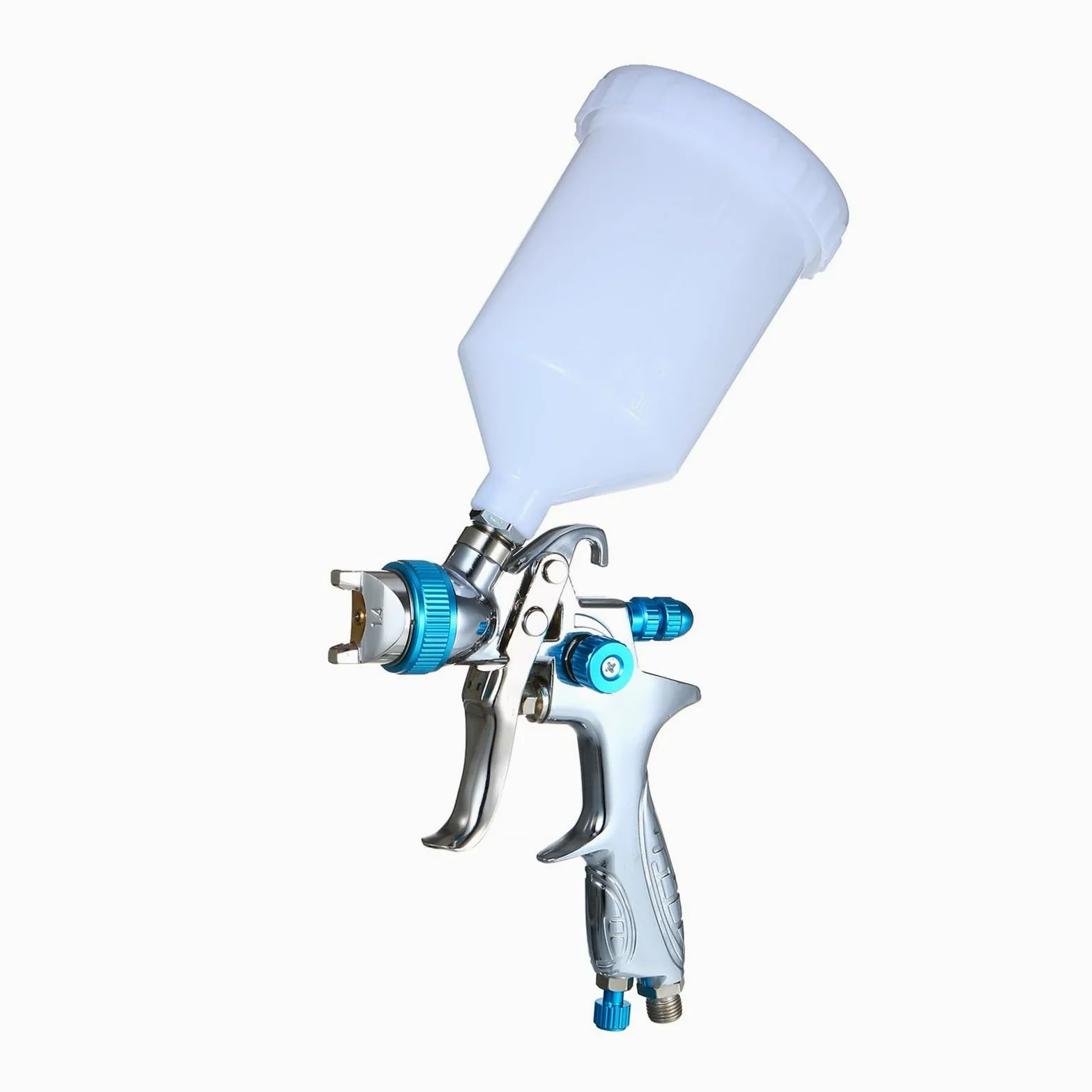 Pistolet lakierniczy， Pistolet natryskowy do malowania z kubkiem 600 ml, dysza 1,4 mm/1,7 mm/2,0 mm do malowania i czyszczenia mebli/płotów/krzeseł