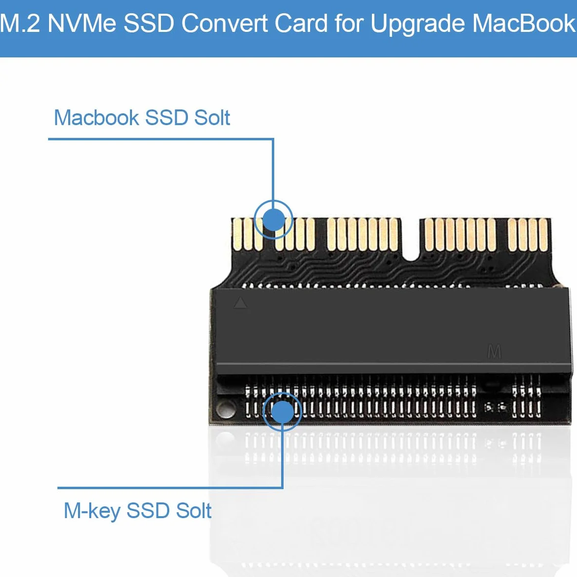 Adapter NGFF M.2 NVMe SSD do MacBooka 2013-2017, 2 szt