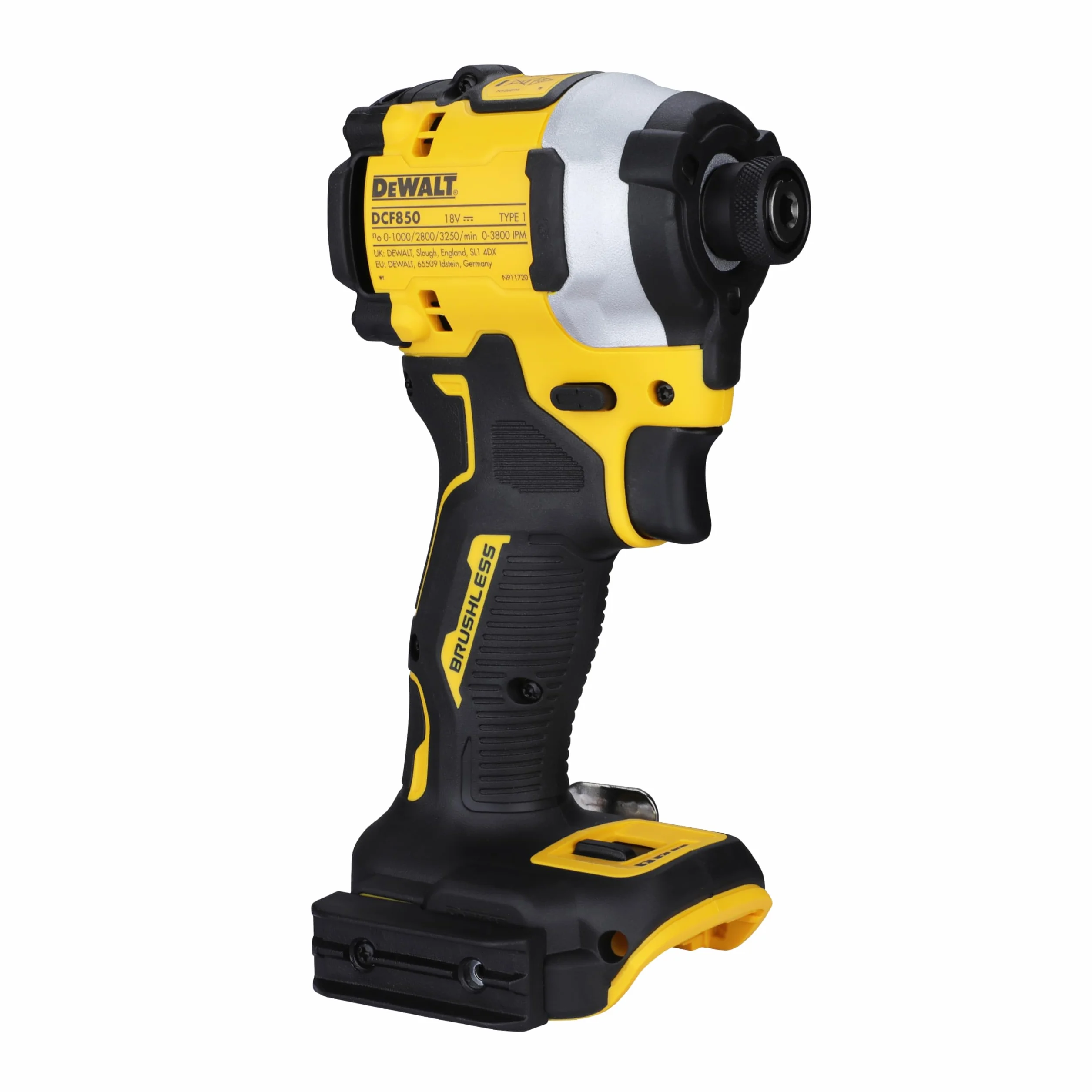 Dewalt XR Brushless DCF850N-XJ Wkrętarka 20x15x10 cm Czarny Żółty