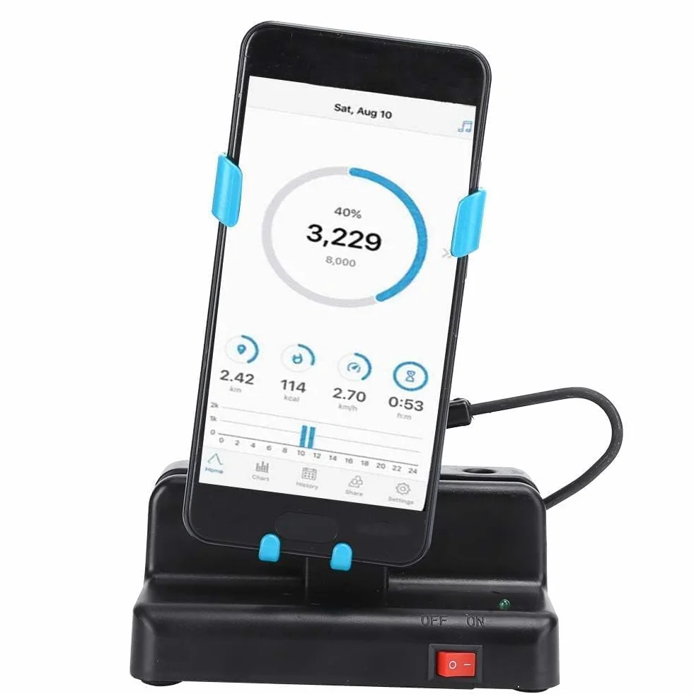 Garosa Zarabiaj kroki automatyczny ruch kołyski do telefonu komórkowego ciche potrząsanie urządzenie do poruszania krokomierzy z przełącznikiem ON/Off for fitness tracking