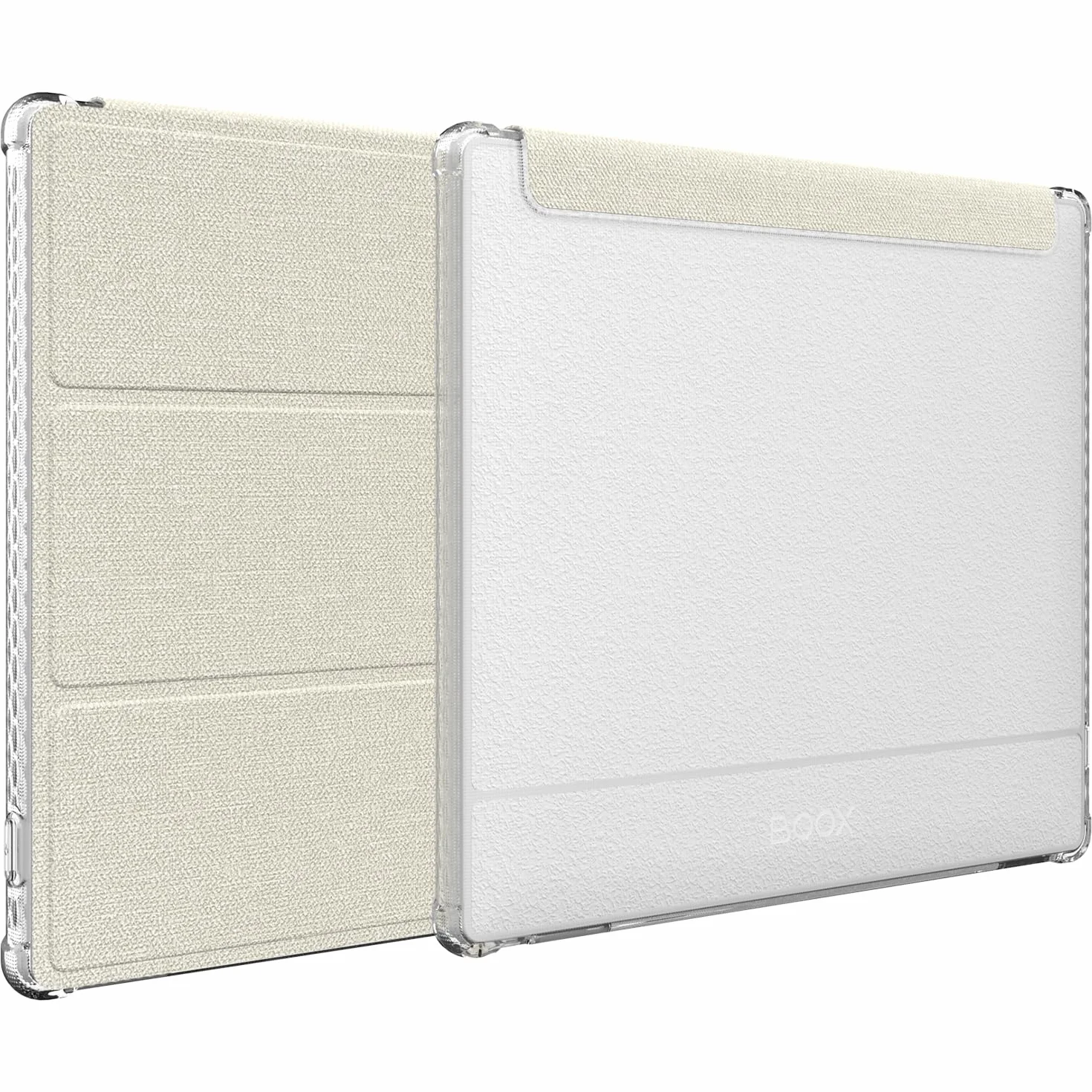 TUDIA SKN FLIP Etui do Onyx Boox Go 7 Color 7 Automatycznego Wybudzania Uśpienia Wstrząsoodporne TPU Trifold Beżowy
