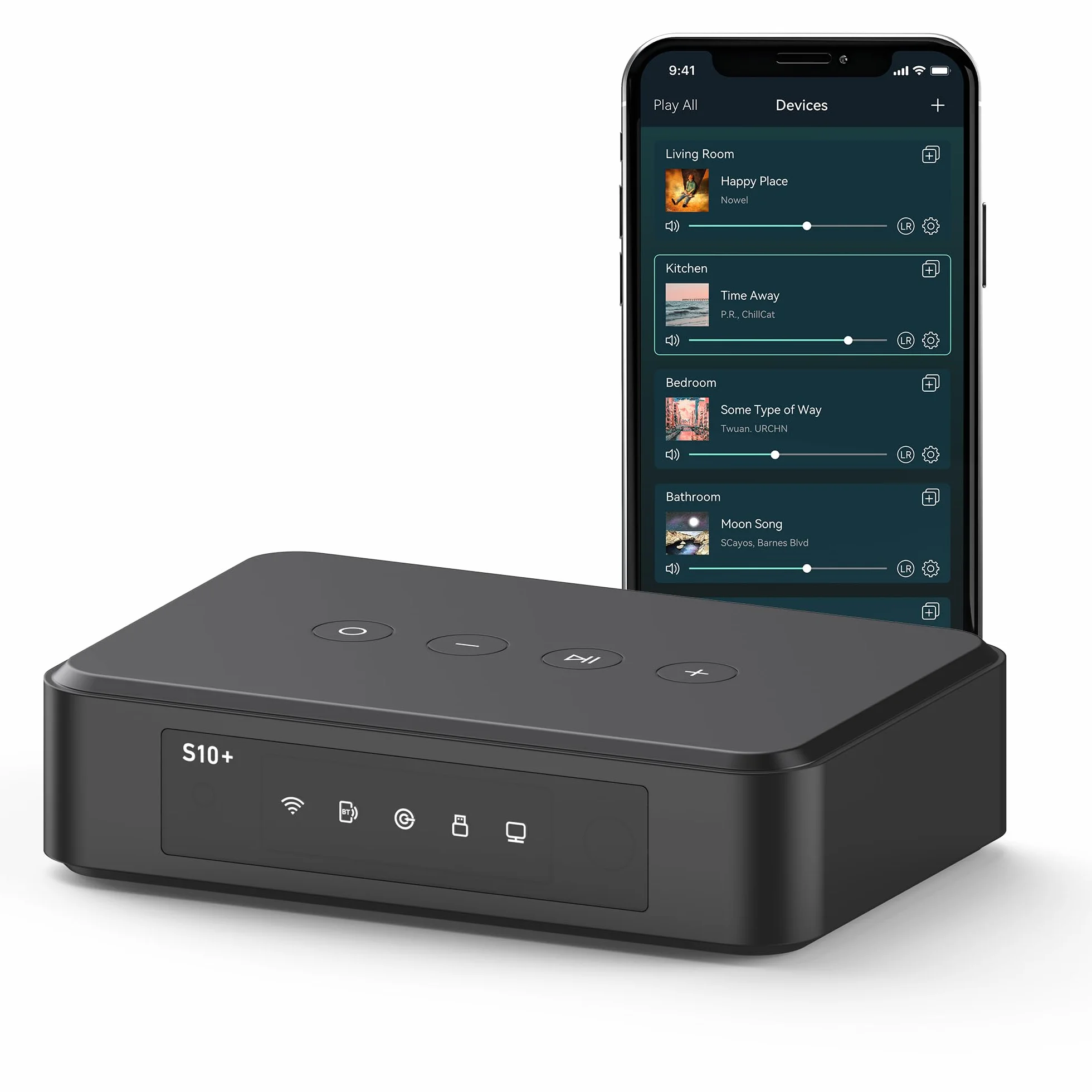 Arylic Odbiornik audio S10+ AirPlay Multiroom Stereo SPDIF WiFi Bluetooth