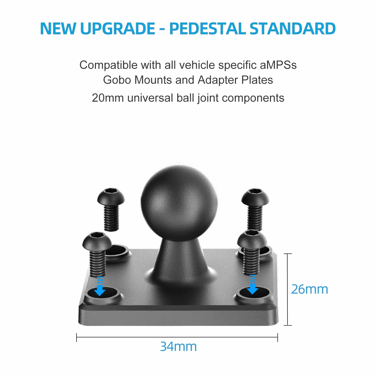 OHLPRO Uchwyt Na Tablety z Wiertaną Podstawą 7-11,5 cala iPad Samsung Galaxy