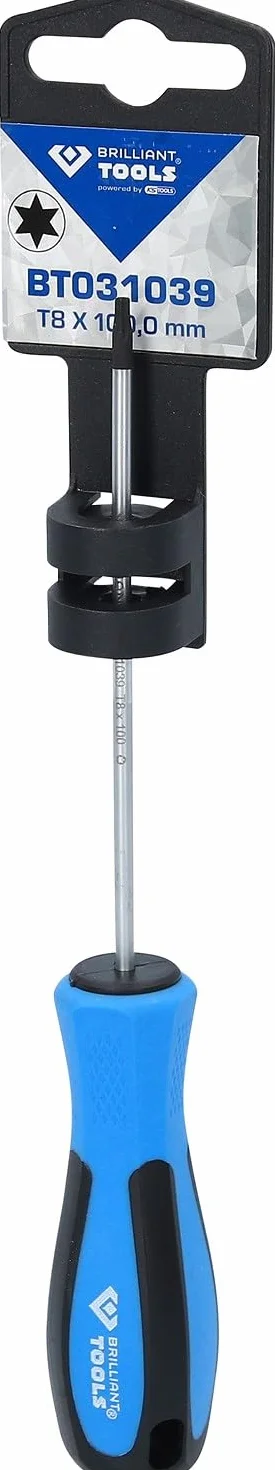 BRILLIANT TOOLS BT031039 Wkrętak TORX, T8 x 100 mm [Powered by KS TOOLS]