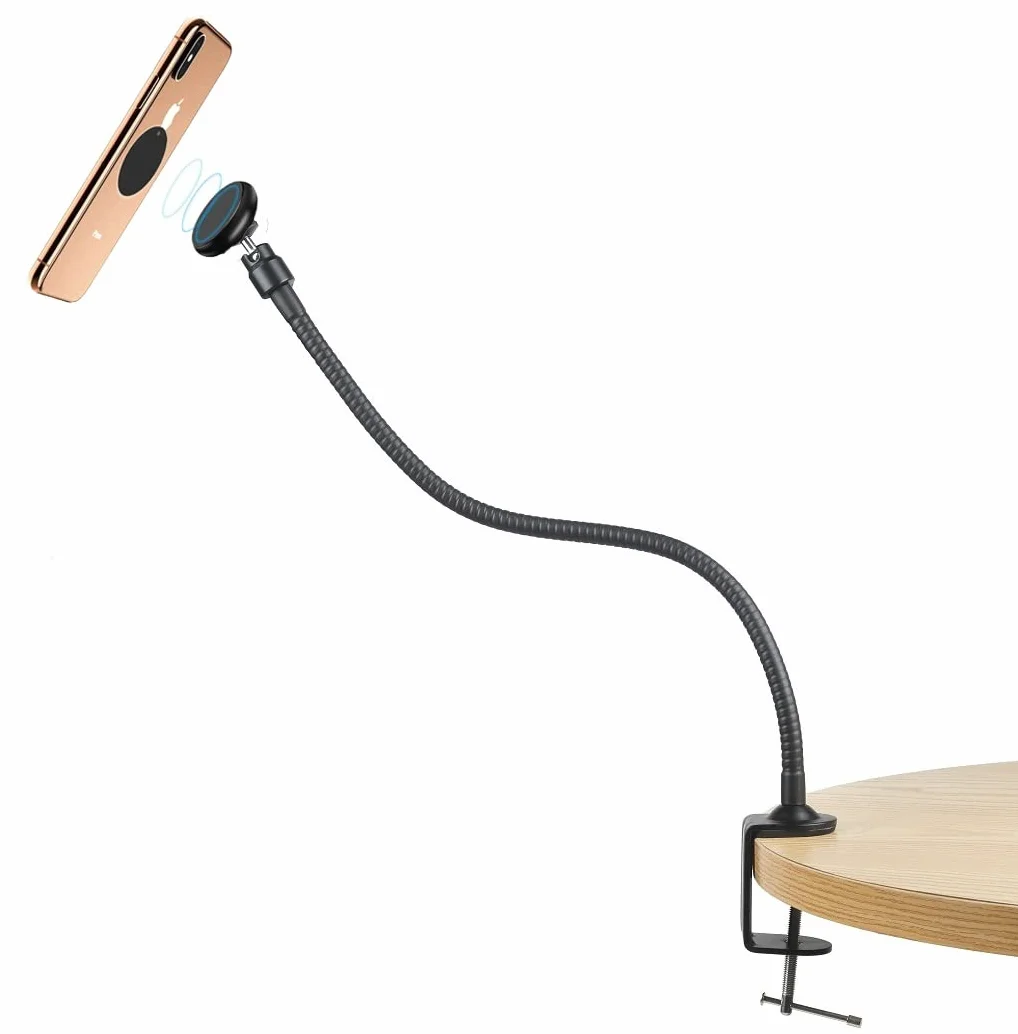 Uchwyt kamery internetowej Logitech C270 C310 C270i Brio 4K Brio 500 Brio 300 Brio 100 magnetyczny zaciskowy 64 cm