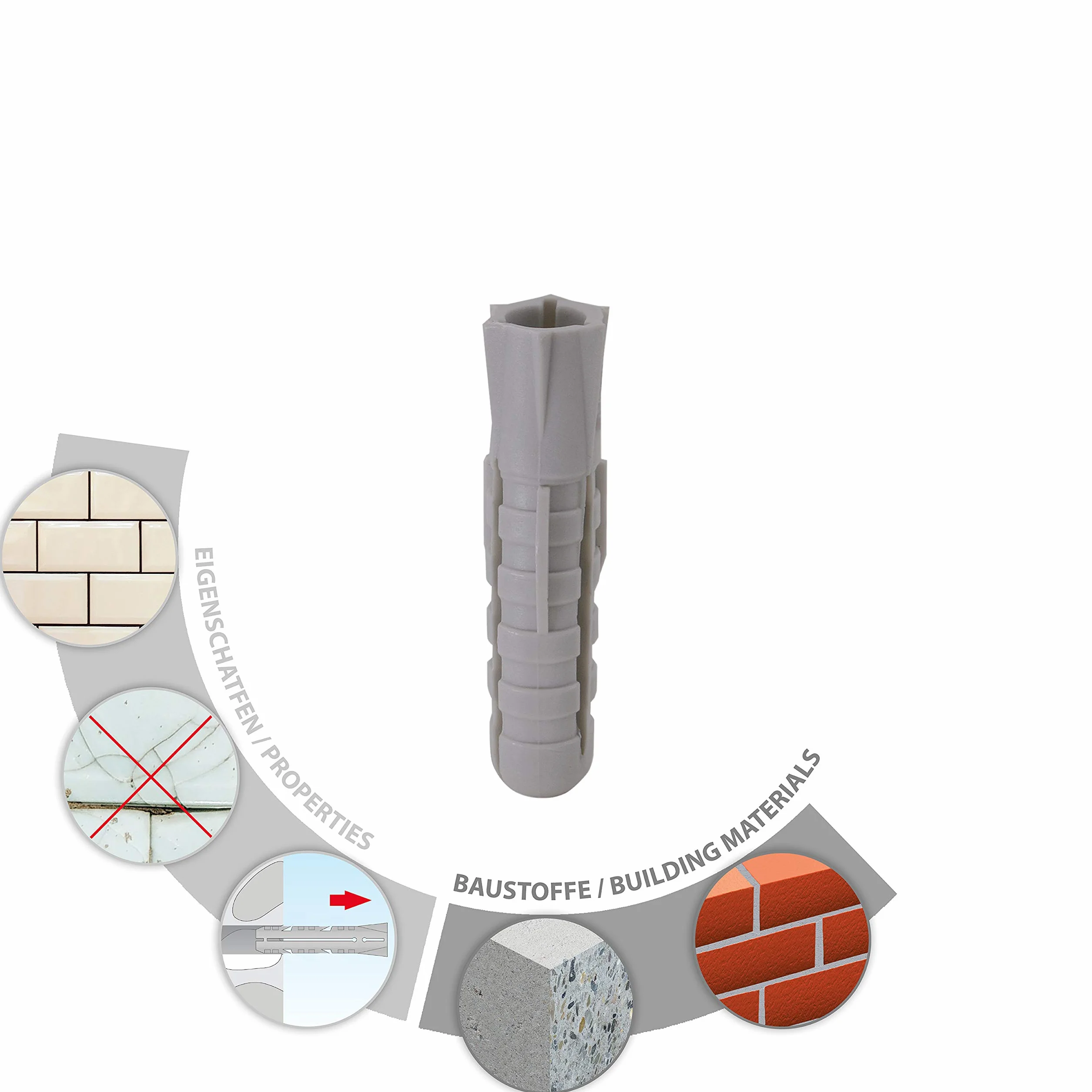 TOX Kołek rozporowy Fuga 4 x 20 mm, 100 sztuk, 007100011