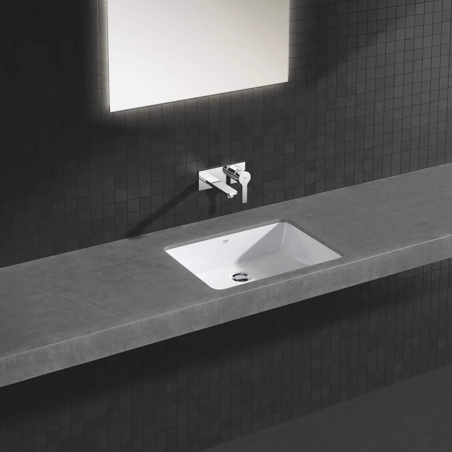 GROHE 19409001 | 2-otworowa bateria umywalkowa Lineare | S
