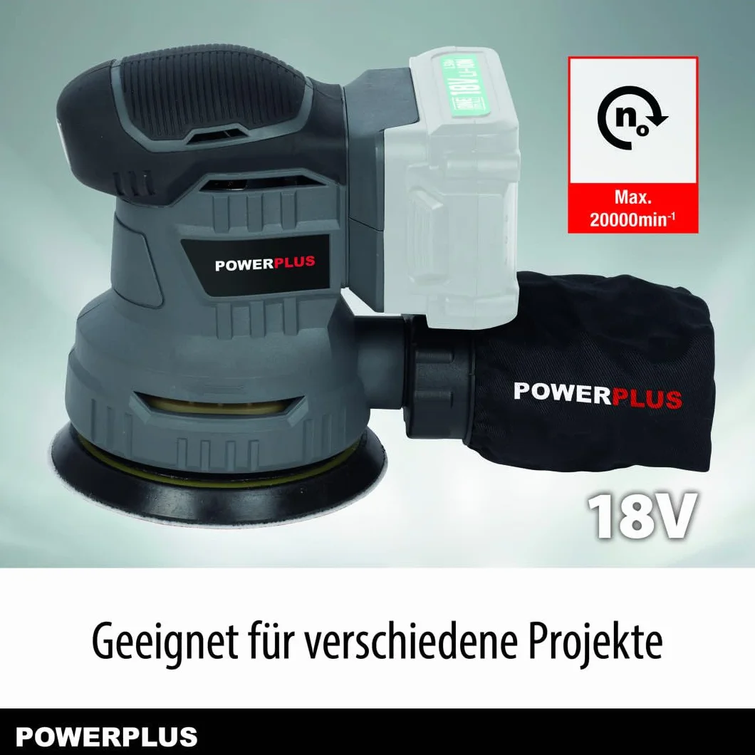 Powerplus POWEB4010 szlifierka taśmowa, szlifierka oscylacyjna, kolor czarny, szary, 10000 OPM