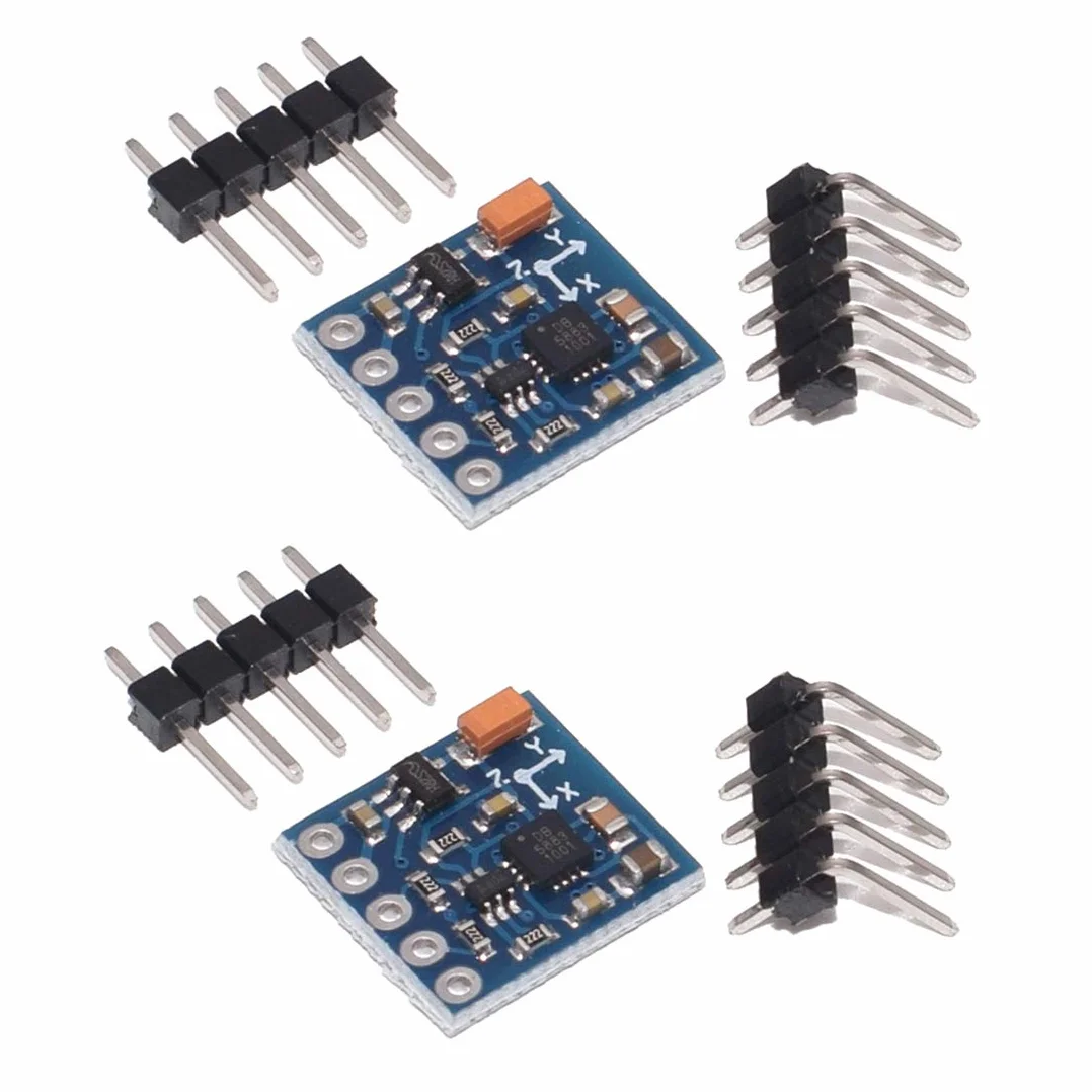 Hailege 2 szt. GY-271 QMC5883L 3-5V IIC Potrójny Osiowy Kompas Magnetyczny Moduł Kompasu Elektronicznego dla Arduino