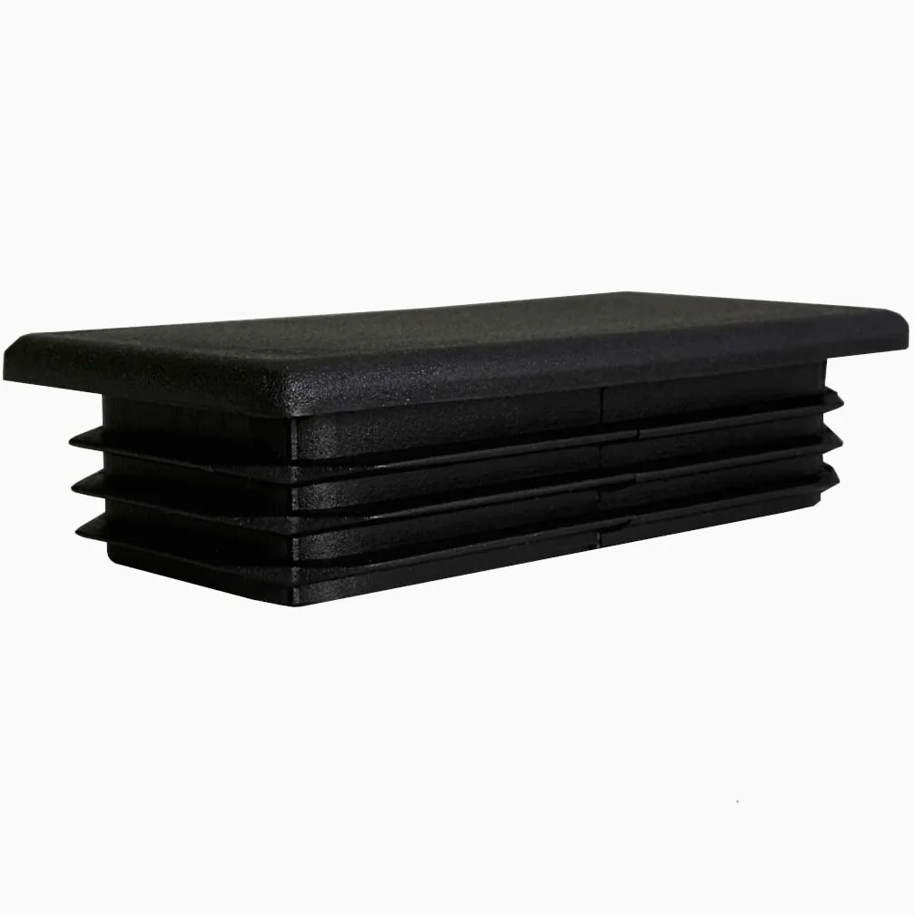 TIBU Zatyczki lamelowe prostokątne zaślepki do rur, zaślepki do rur, osłona, prostokątne, 50 sztuk, rury prostokątne, 80 x 40 x 2 mm