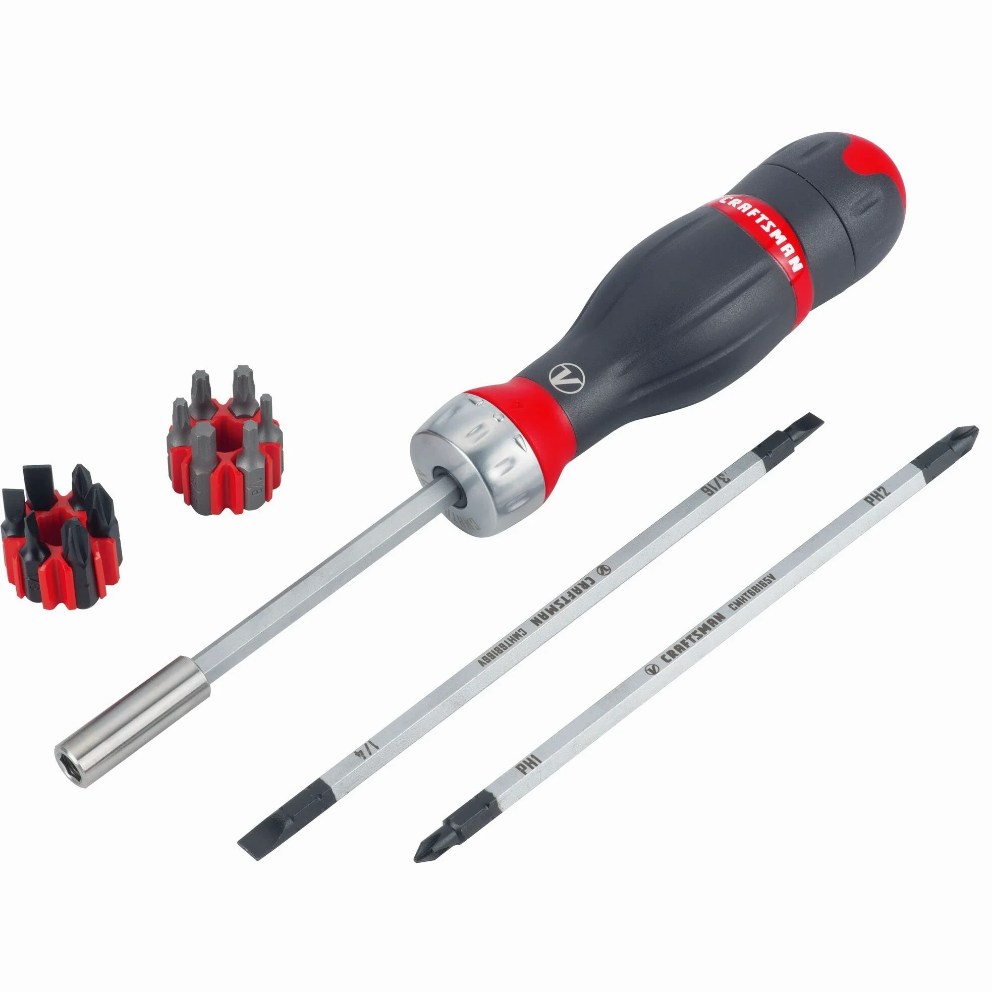 CRAFTSMAN Seria V 3 w 1 zestaw wkrętaków grzechotkowych z różnymi końcówkami, 18-częściowy (CMHT68142V)