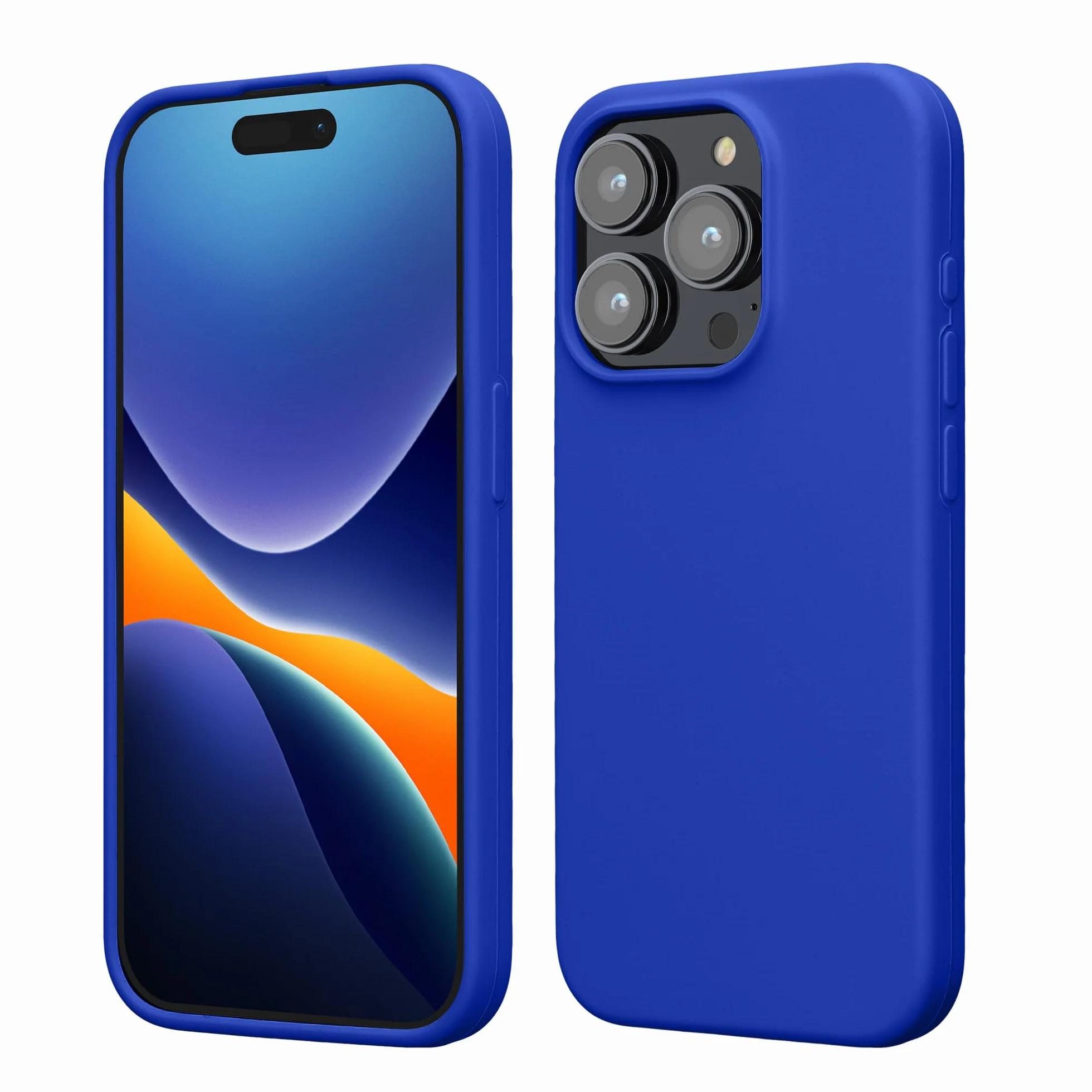 Etui kwmobile kompatybilne z iPhone 15 Pro Case - Cienkie silikonowe etui na telefon komórkowy - Wstrz?soodporne etui na telefon komórkowy z mi?kk? powierzchni? - Baltic Blue