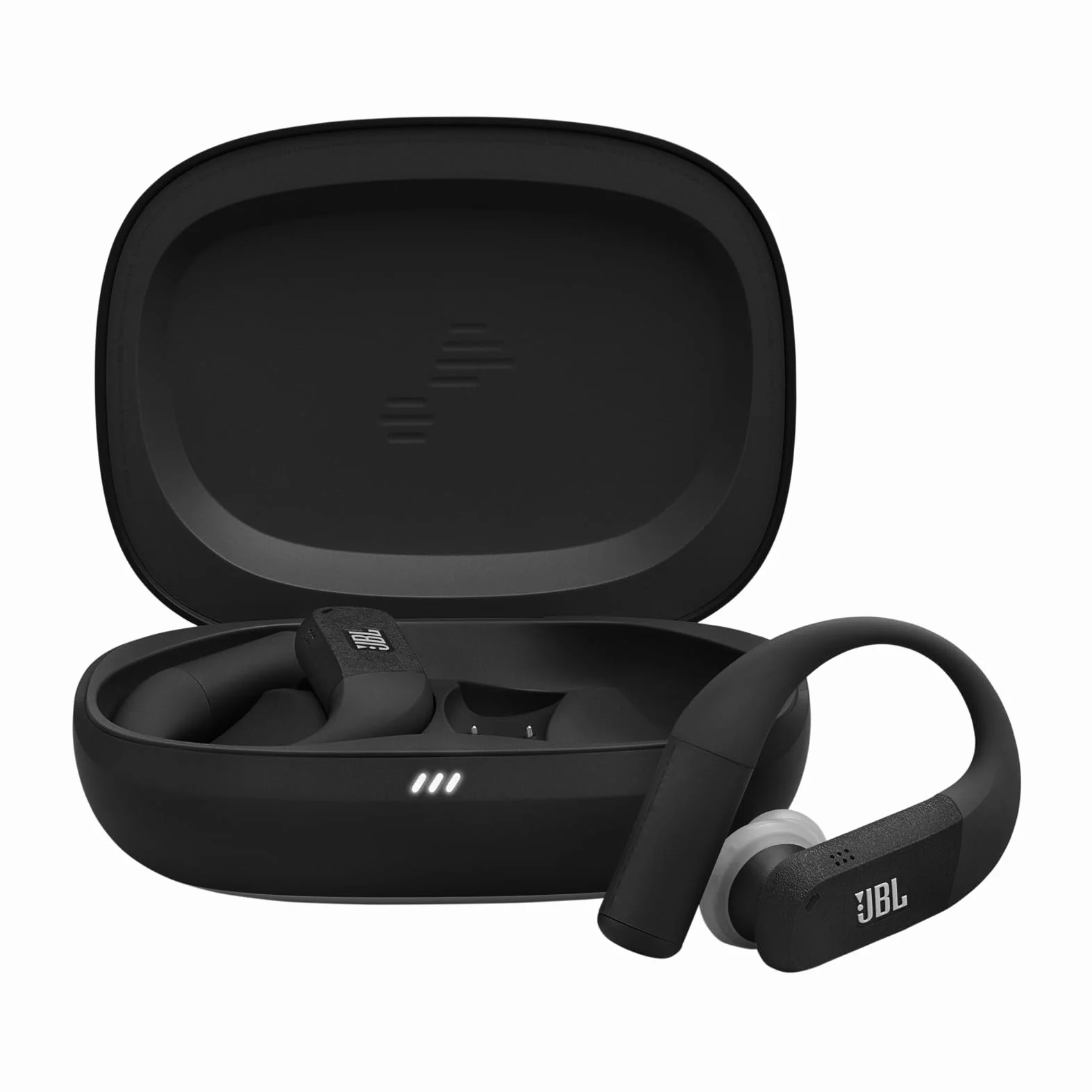 JBL Endurance Peak 4 sportowe słuchawki bezprzewodowe True Wireless in-ear Bluetooth IP68 wodoodporne pyłoszczelne JBL Pure Bass czarno-szare