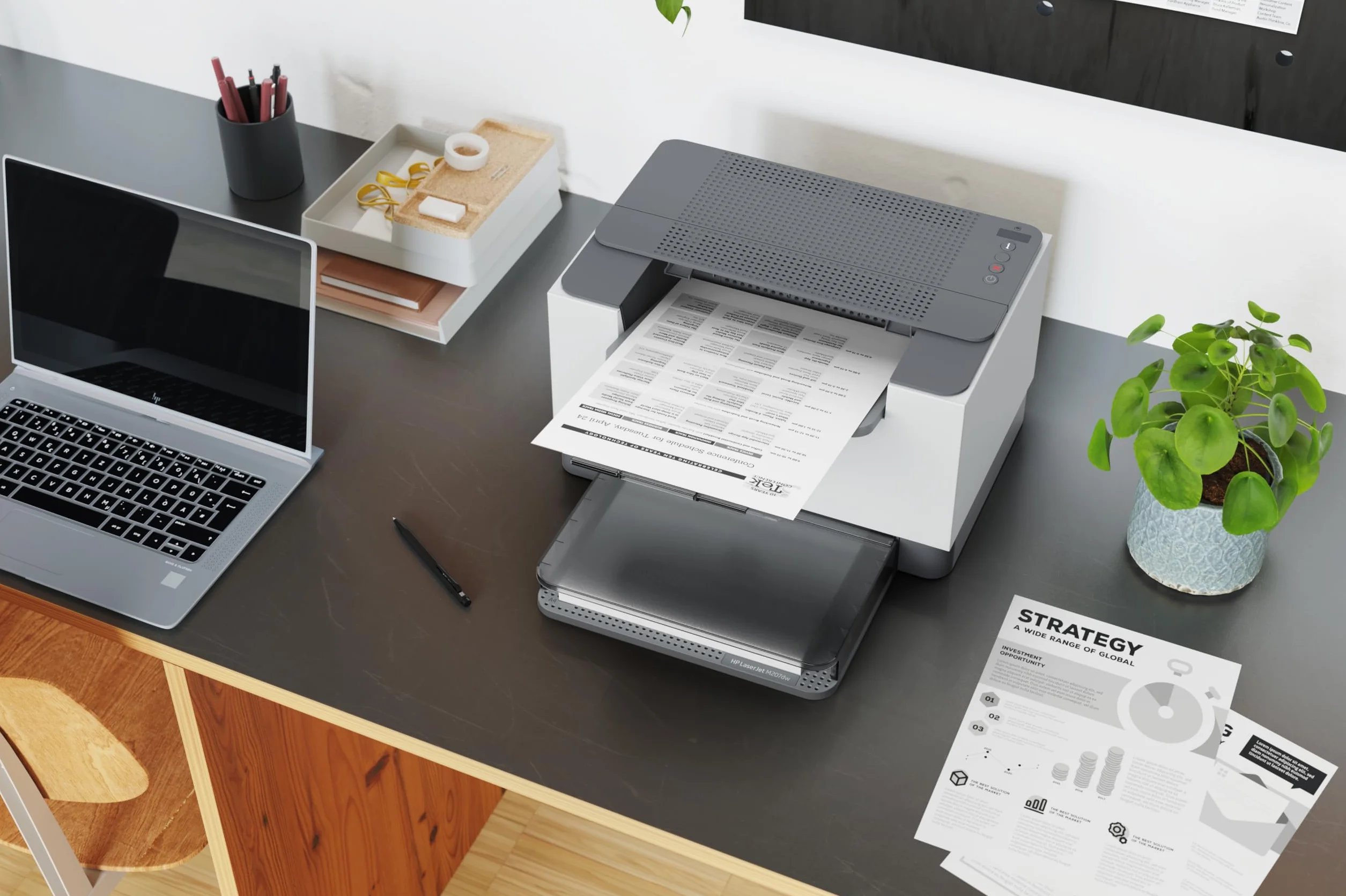 HP LaserJet M207dw Printer