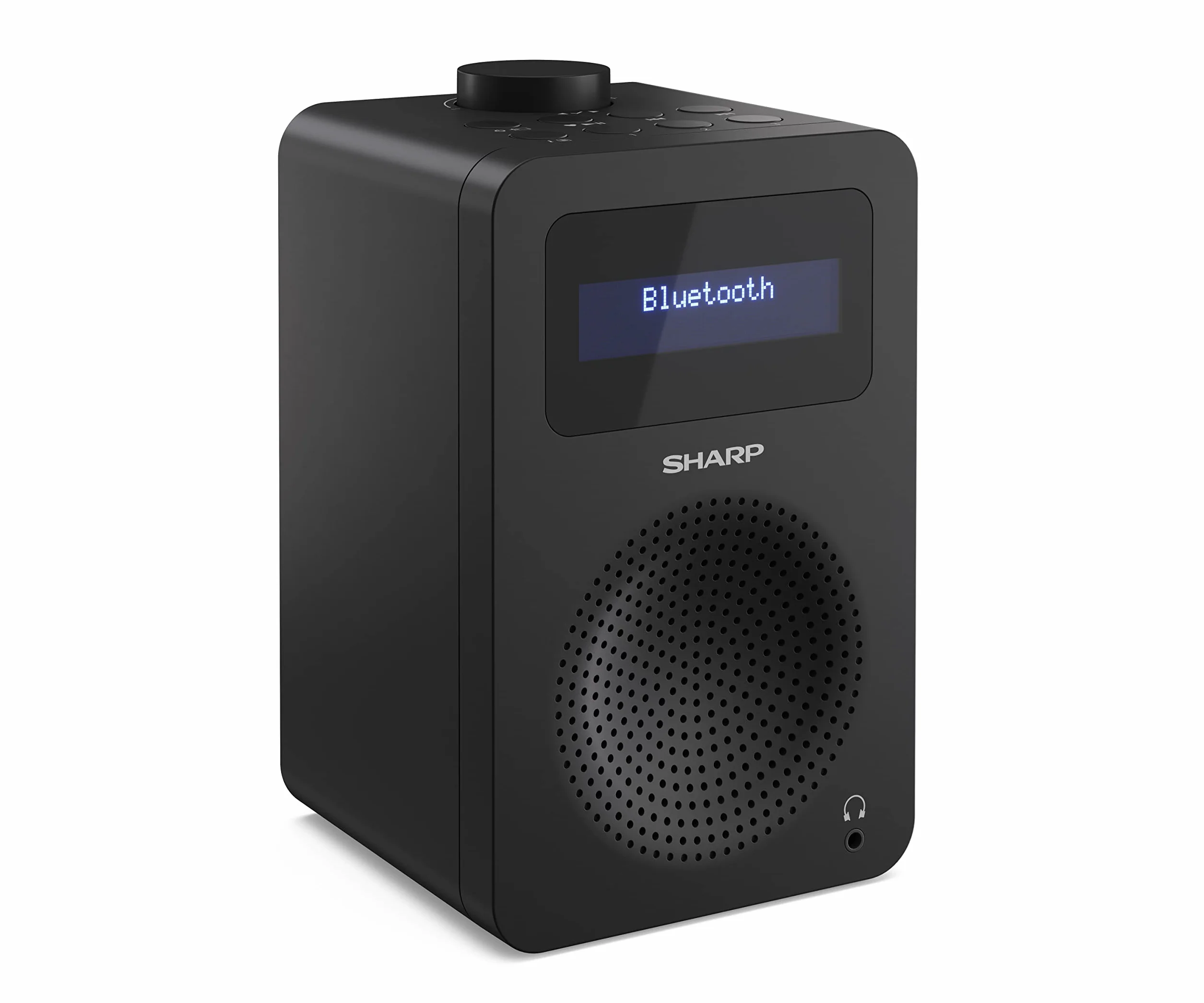 SHARP DR-430 przenośne radio cyfrowe (DAB/DAB+/FM z RDS, Bluetooth 5.0, gniazdo słuchawkowe, 5 W), czarne