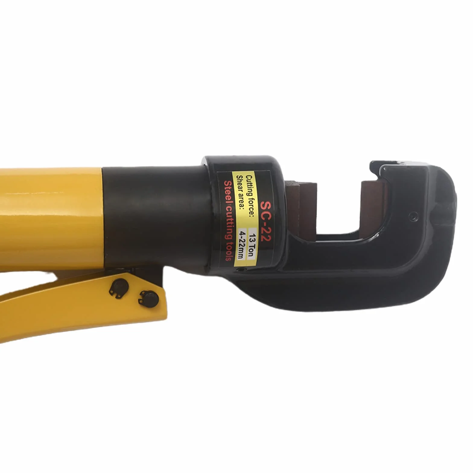 Hydrauliczny przecinak do śrub 8/12 ton, przemysłowy hydrauliczny przecinak do zbrojenia, przecinak do stali konstrukcyjnej do cięcia zbrojenia (16 mm)