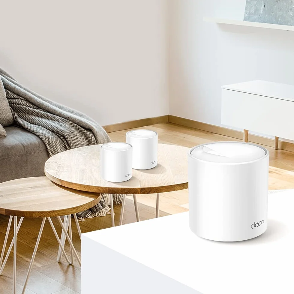 TP-Link Deco WiFi 6 Mesh AX 5400Mbps Deco X60(1-Pack) V3.2, system WiFi 6 dla całego domu, pokrycie 270㎡, łatwa instalacja, kontrola rodzicielska, kompatybilna ze wszystkimi światłowodowymi pudełkami