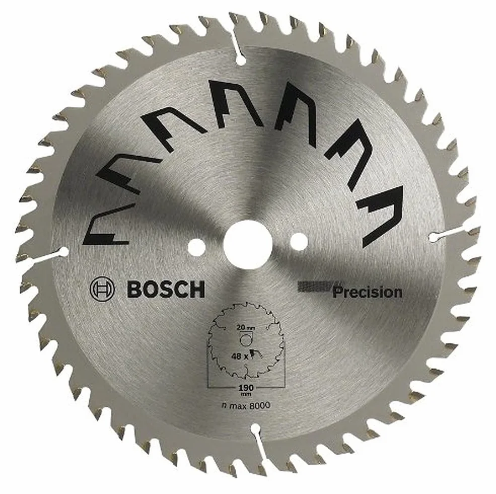 Bosch 1x Tarcza pilarska Precison (do Drewna, Ø 210 x 2.5/1.5 x 30 mm, 48 Zęby węglikowe, ATB, Osprzęt pił tarczowych)