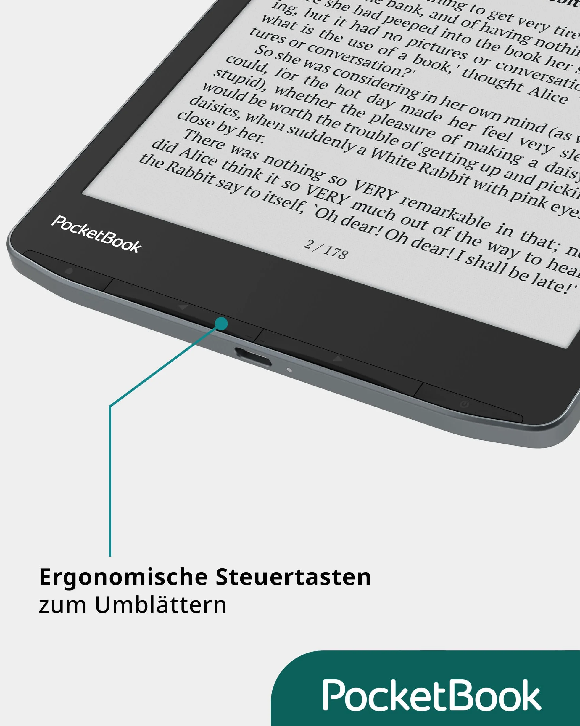 PocketBook InkPad Color 3 eReader szary 8" pamięć 32 GB Bluetooth ochrona przed wodą