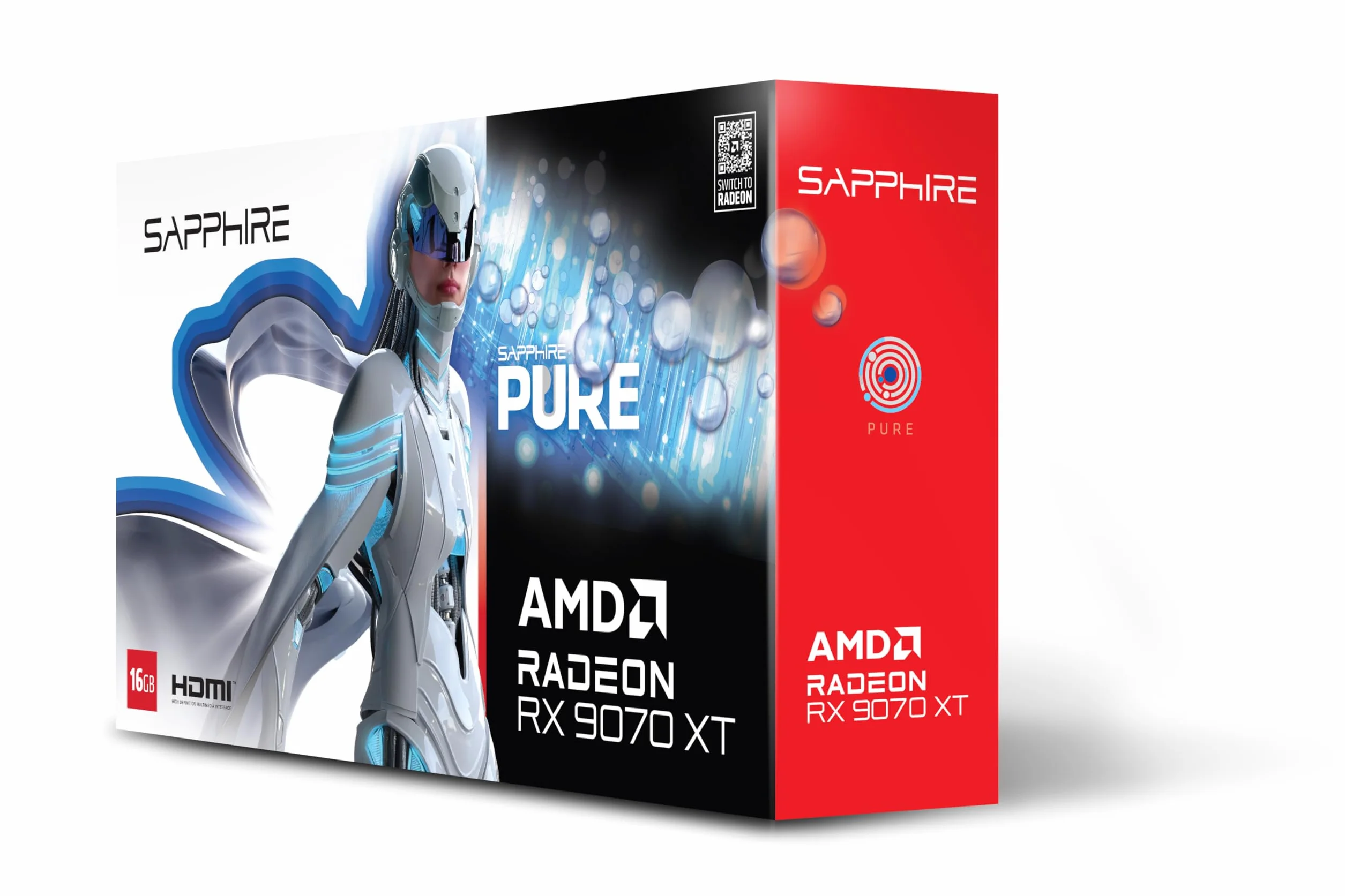 Sapphire PURE AMD RADEON RX 9070 XT GAMING OC 16GB DUAL HDMI/DP