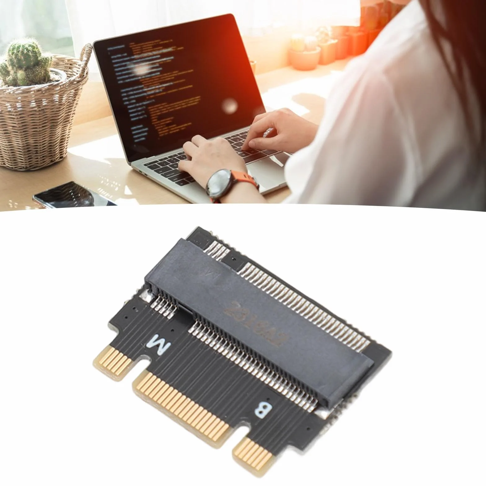 M.2 NVME Adapter M Key B M 2230 do 2242 Przedłużający Męski na żeński do ThinkPad X270 X280 T470 T480 L480 T580