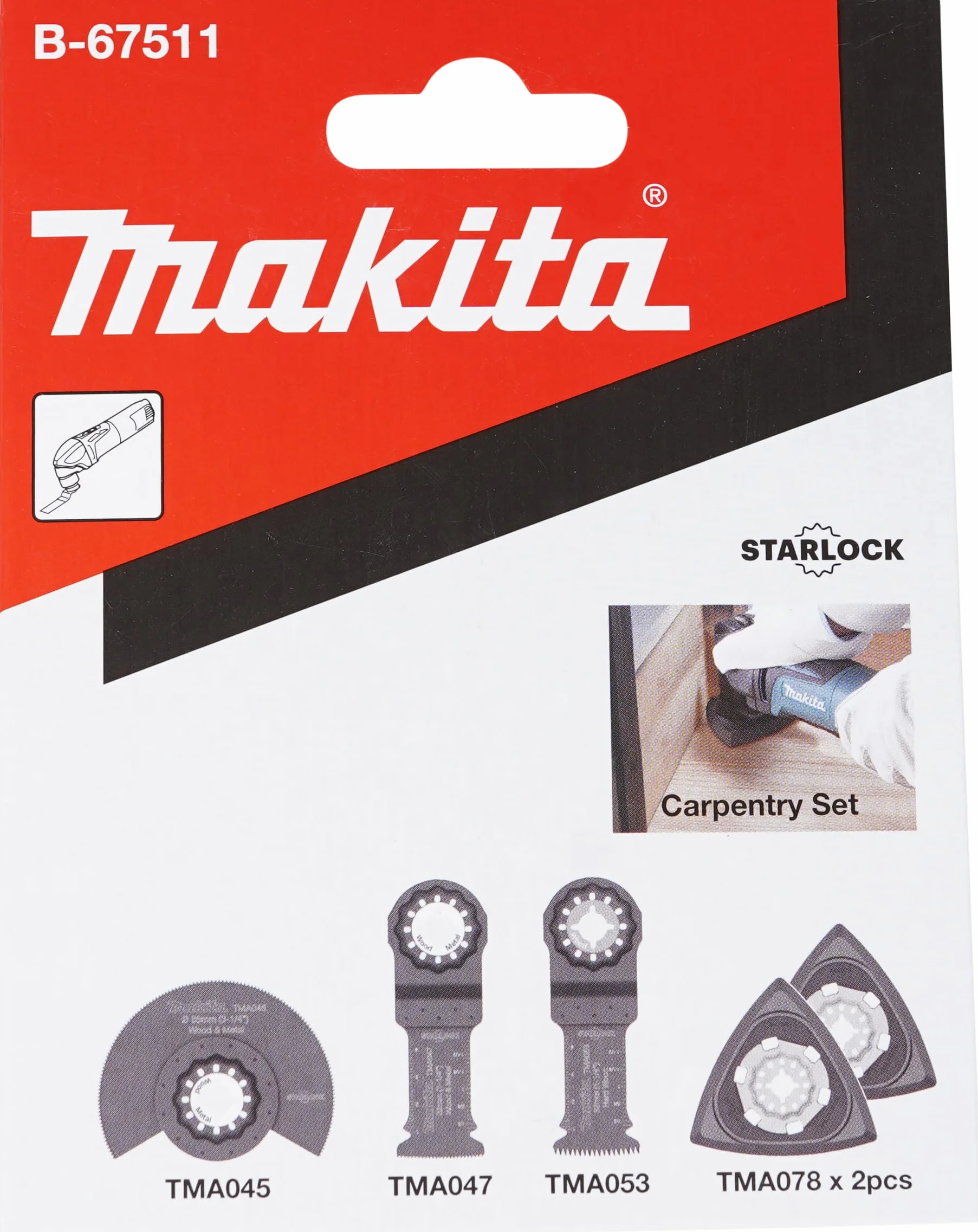 Makita B-67511 wielofunkcyjny zestaw stolarski Starlock