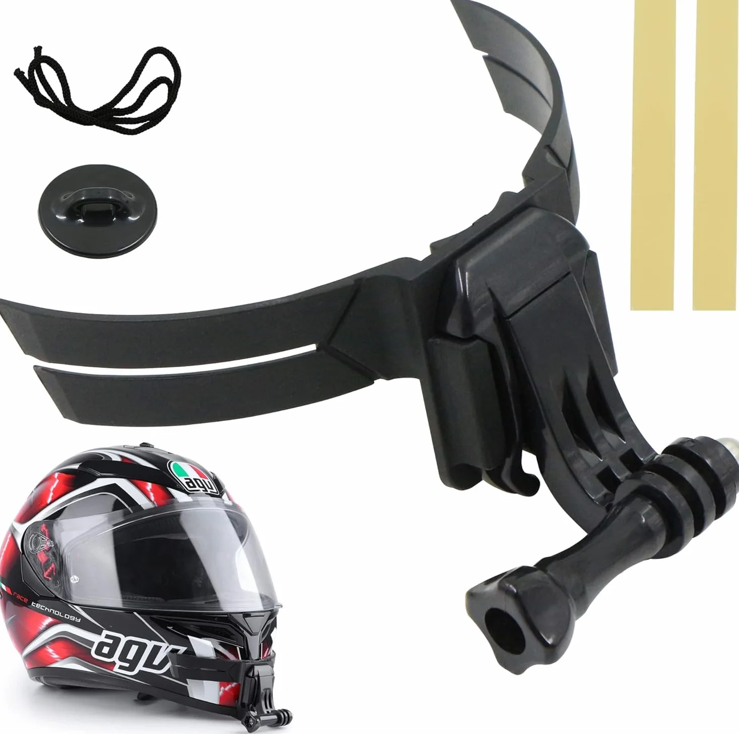 Uchwyt na kask motocyklowy do GoPro Hero 11 10 9 8 7 Xiaomi Yi SJCAM